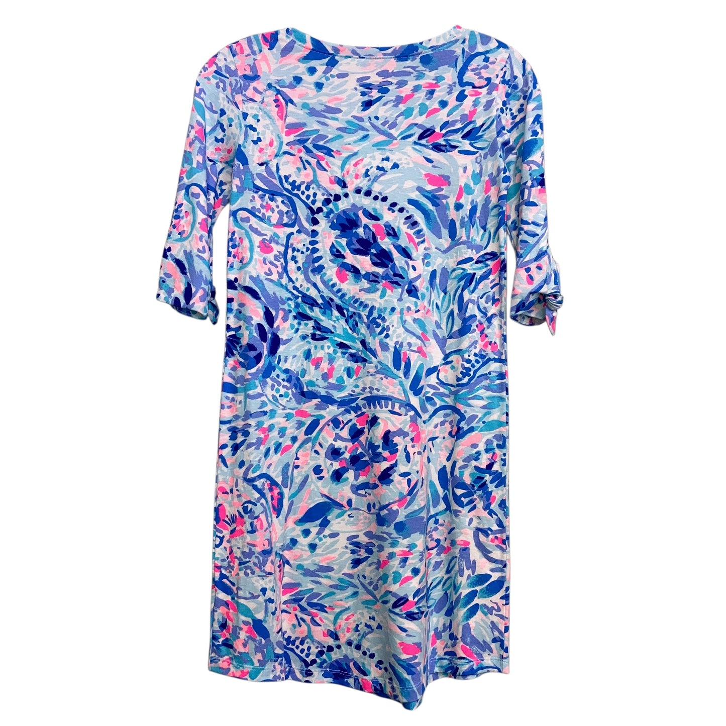 Dress Designer By Lilly Pulitzer In Blue & Pink, Size:Xxs