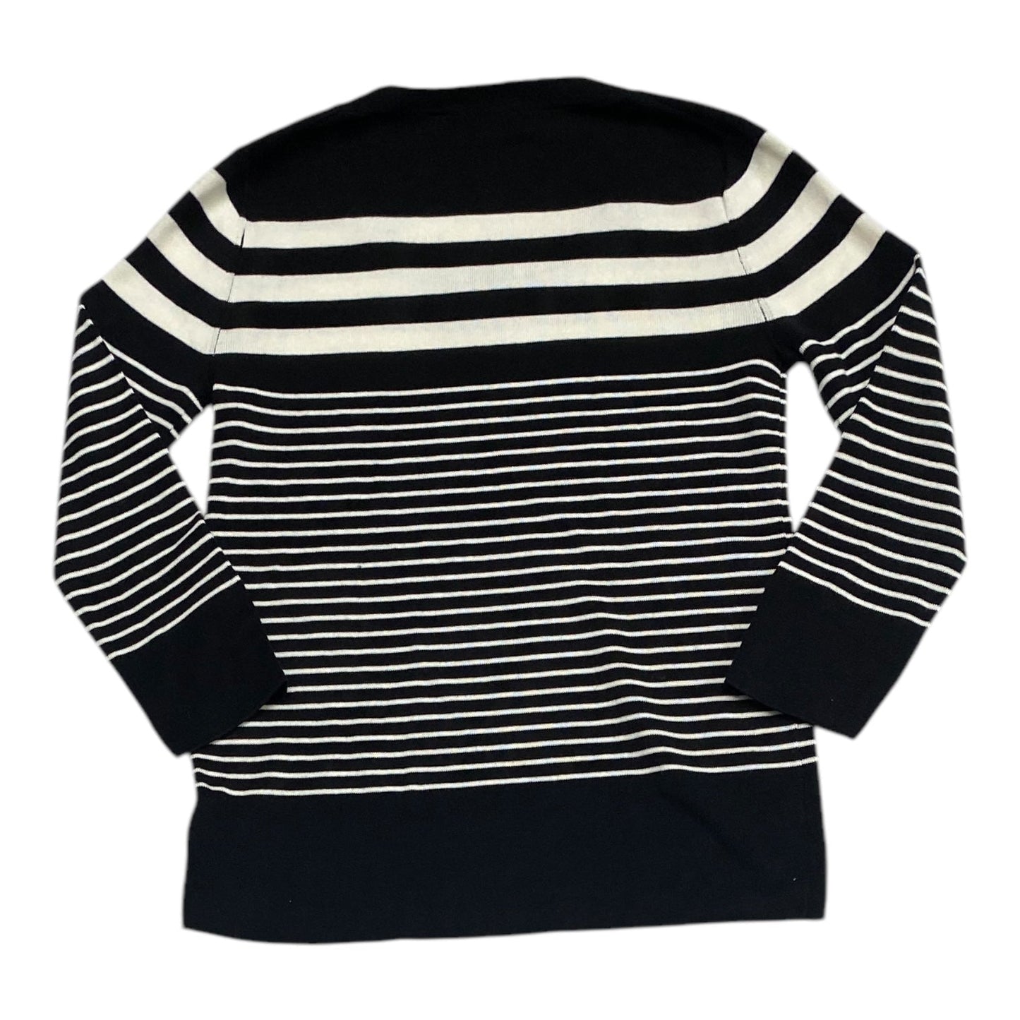 Sweater By Talbots In Black & White, Size:Xs