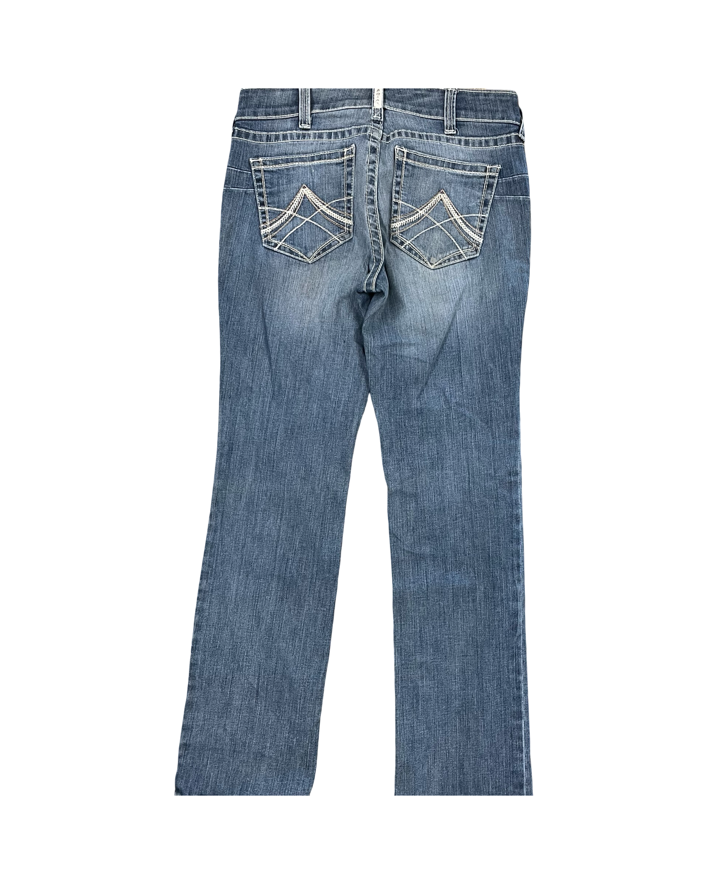 Jeans Boot Cut By Ariat In Blue Denim, Size:12