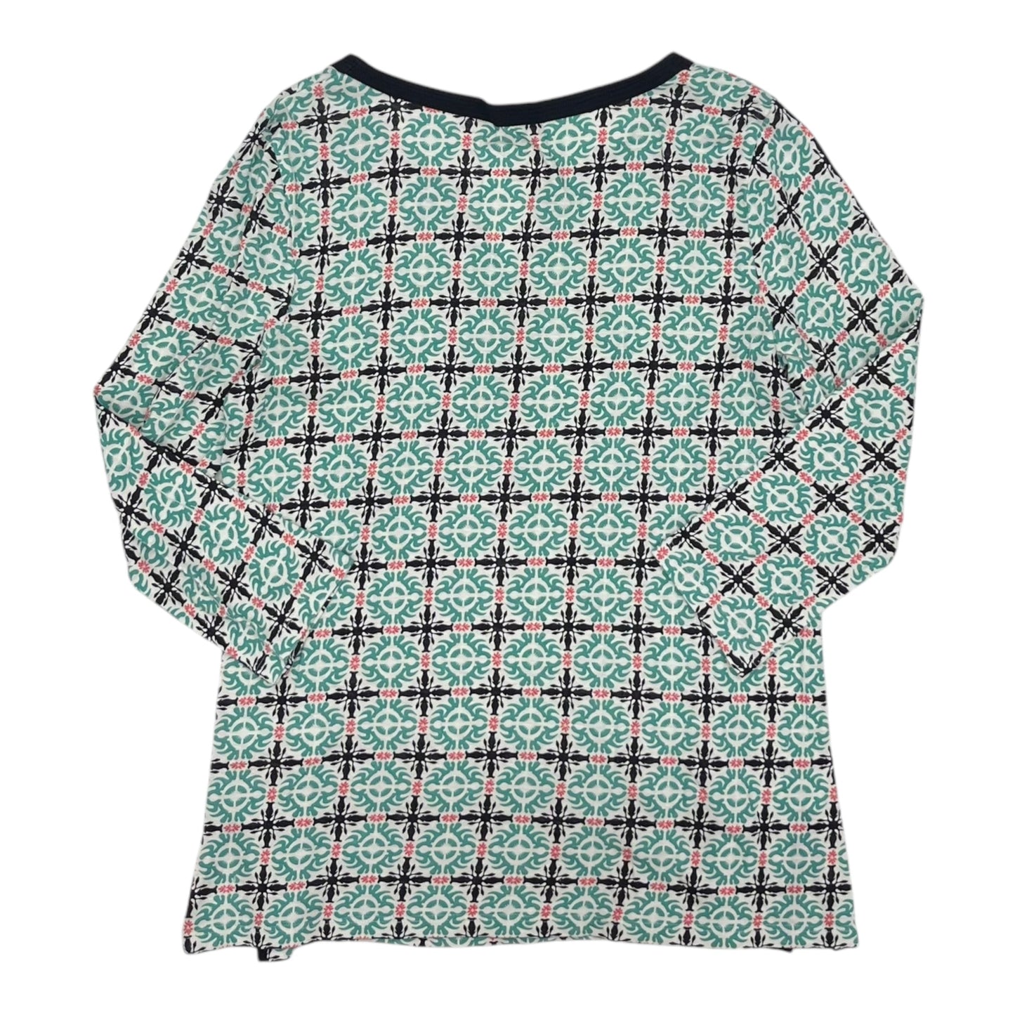 Top 3/4 Sleeve By Talbots In Aqua, Size:S