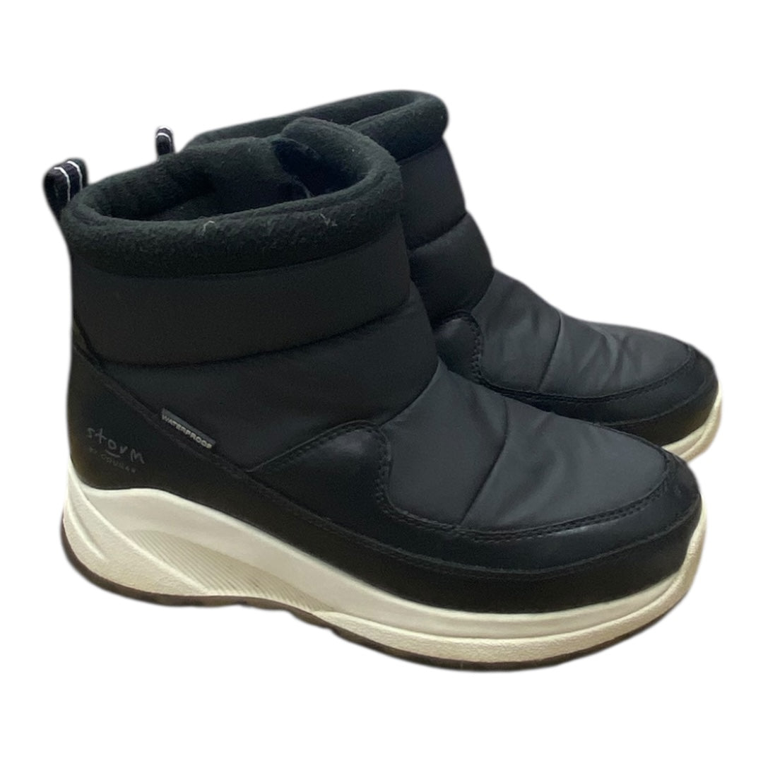 Boots Ankle Flats By Storm In Black & White, Size:8