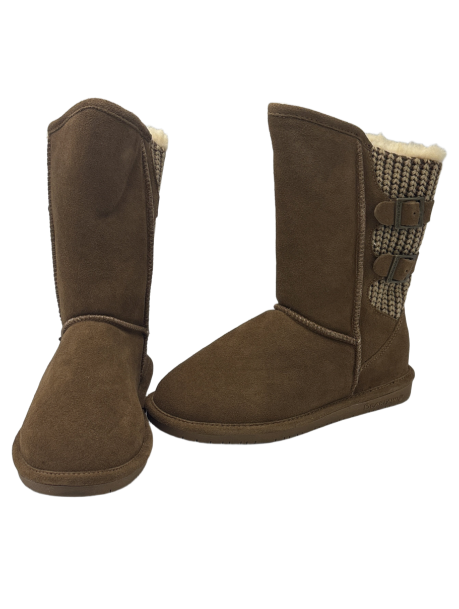 Boots Mid-calf Flats By Bearpaw Size: 8