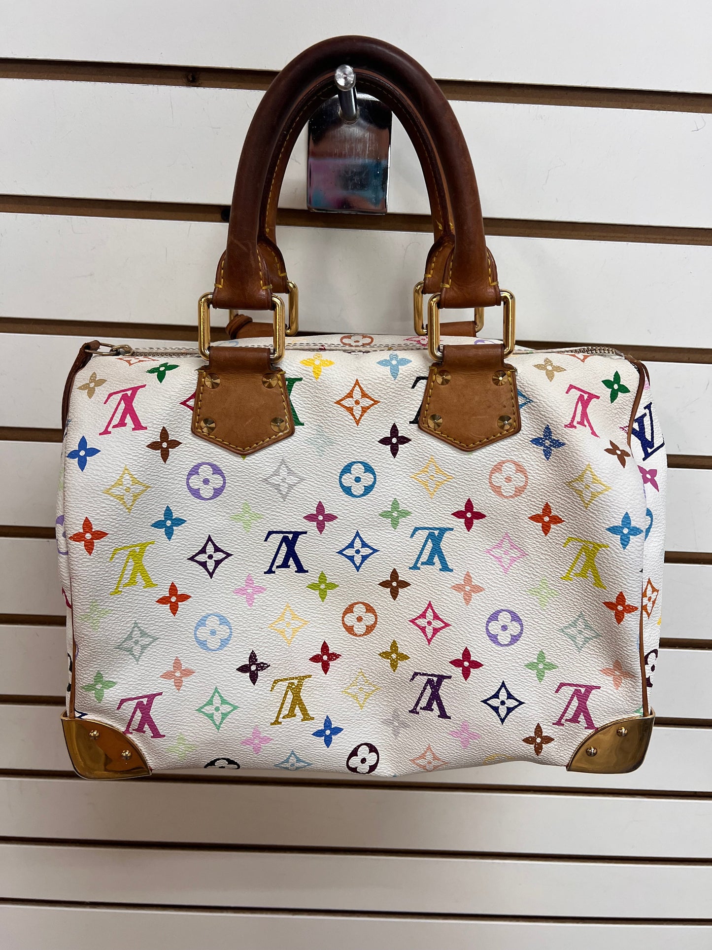 HANDBAG LUXURY DESIGNER by LOUIS VUITTON In WHITE, Size: MEDIUM