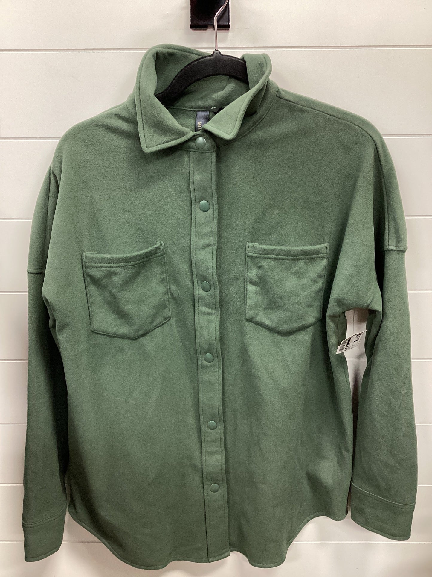 Jacket Shirt By Mondetta In Green, Size:S