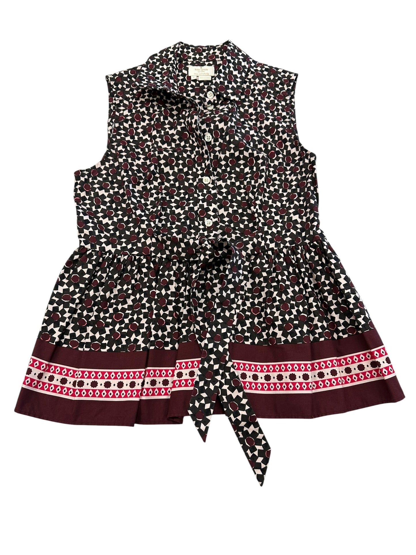 Top Sleeveless Designer By Kate Spade In Purple, Size:S