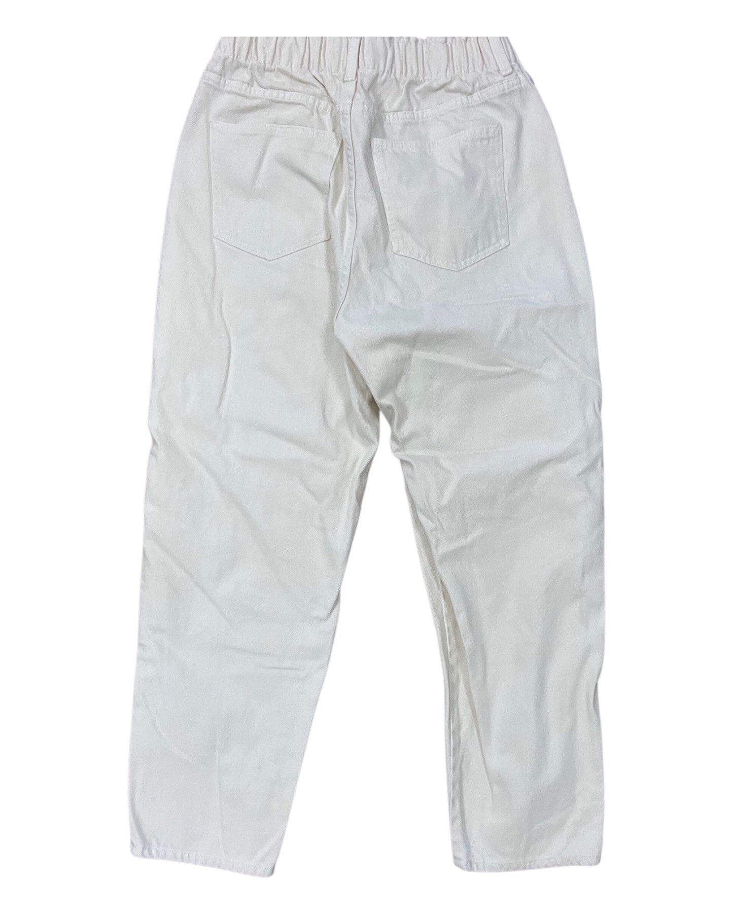 Jeans Straight By H&M In Cream, Size:10
