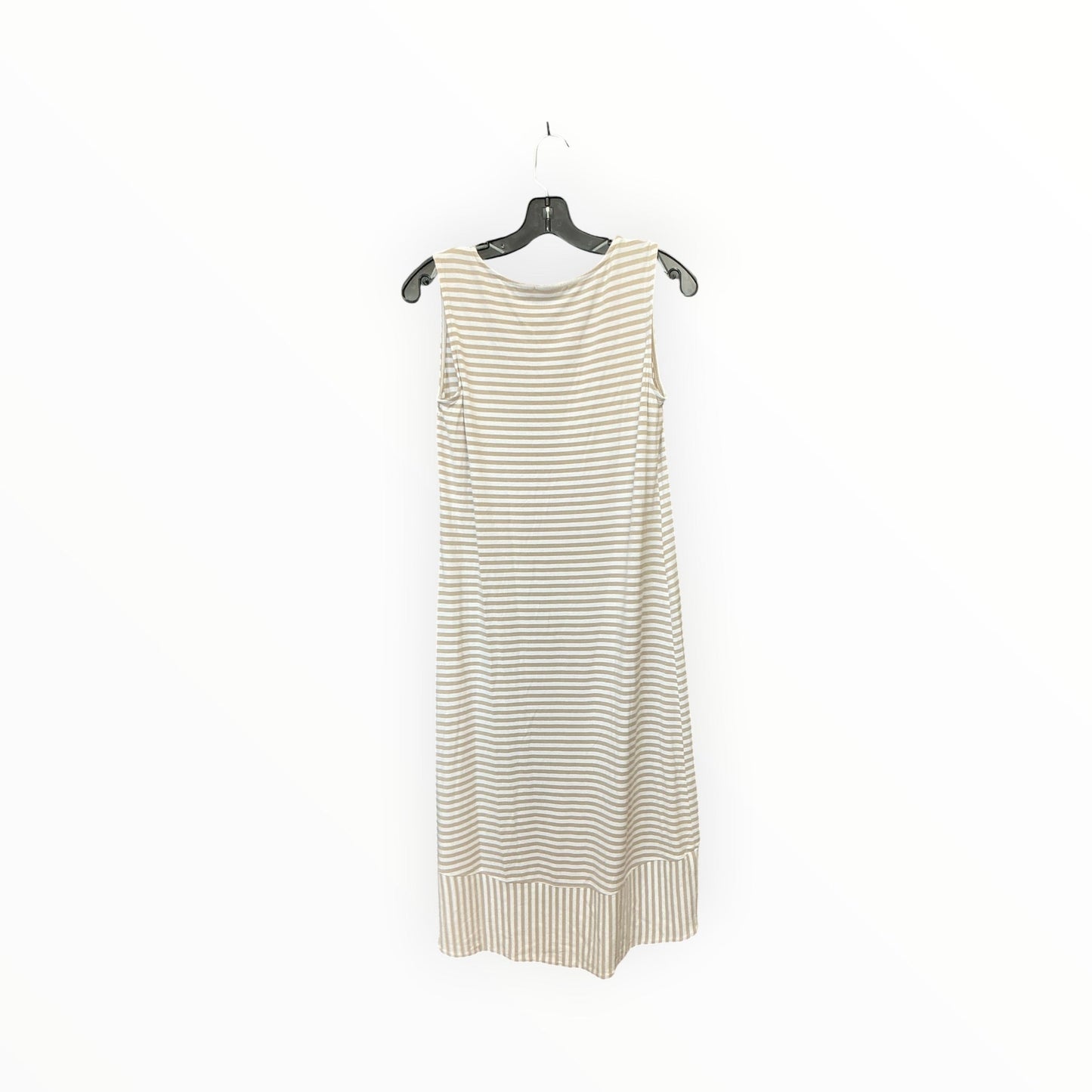 Dress Casual Maxi By Chicos In Tan & White, Size:S