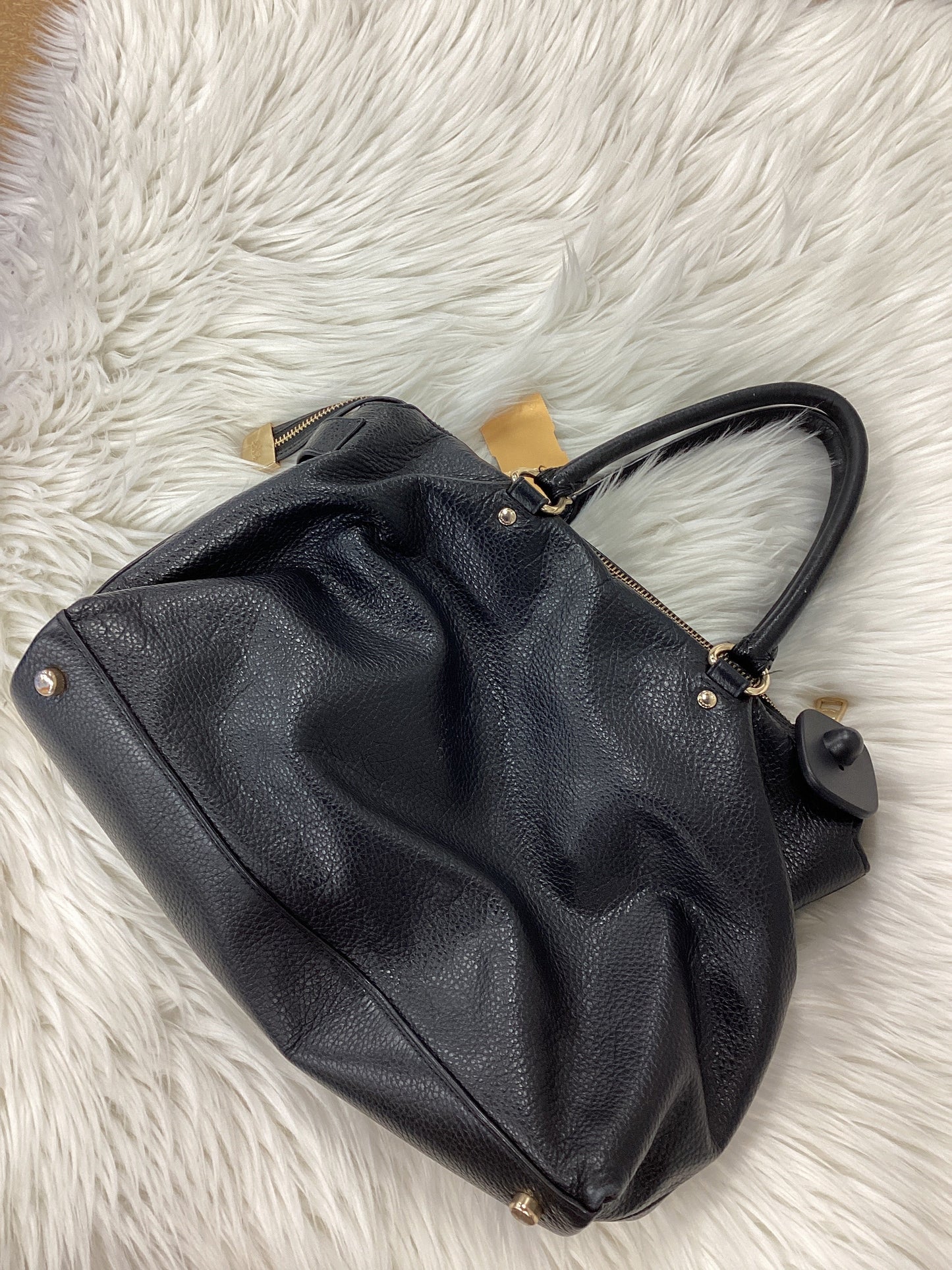 Handbag Designer By Coach In Black, Size:Medium