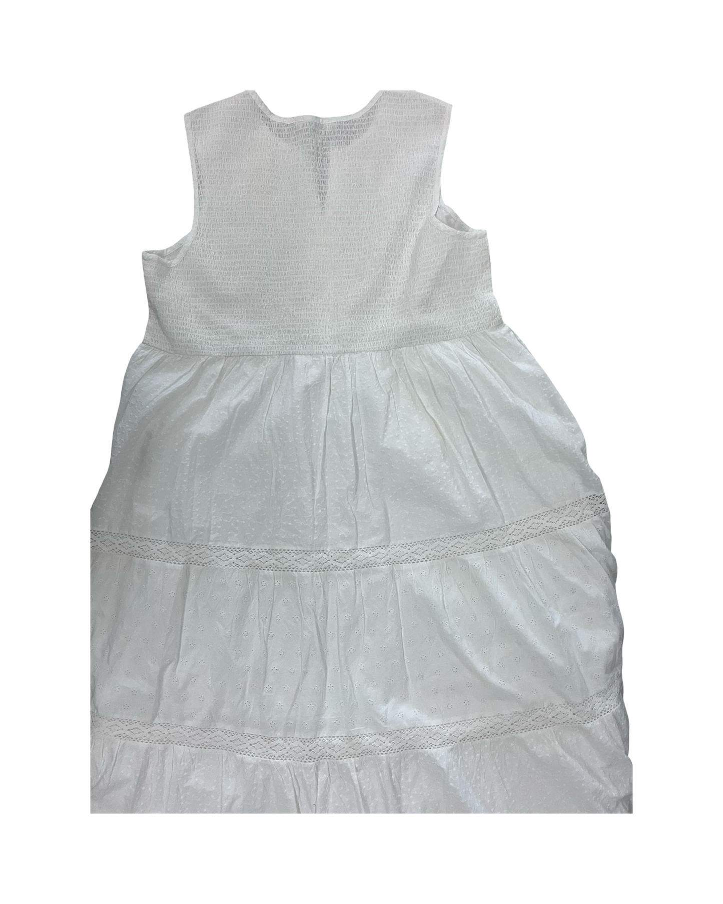 Dress Casual Maxi By Coldwater Creek In White, Size:Xl