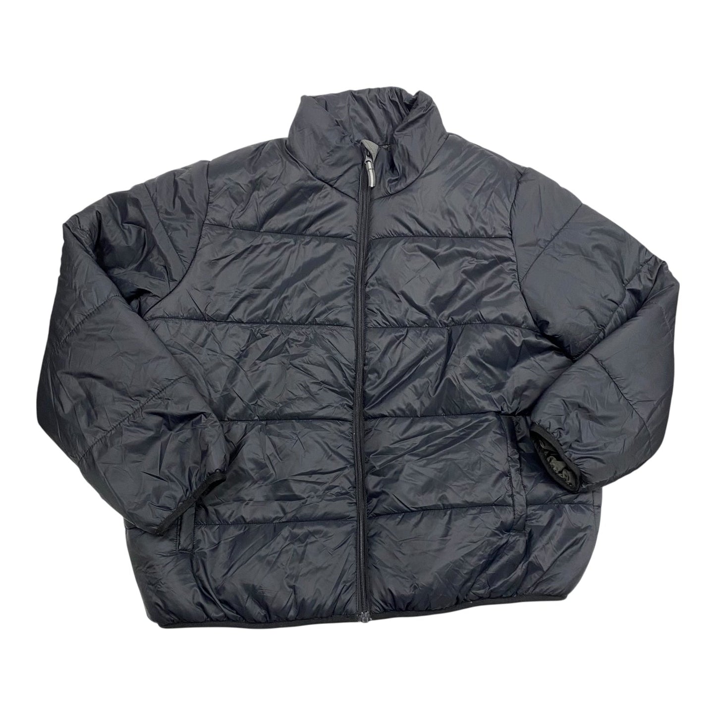 Jacket Puffer & Quilted By Universal Thread In Black, Size:1X