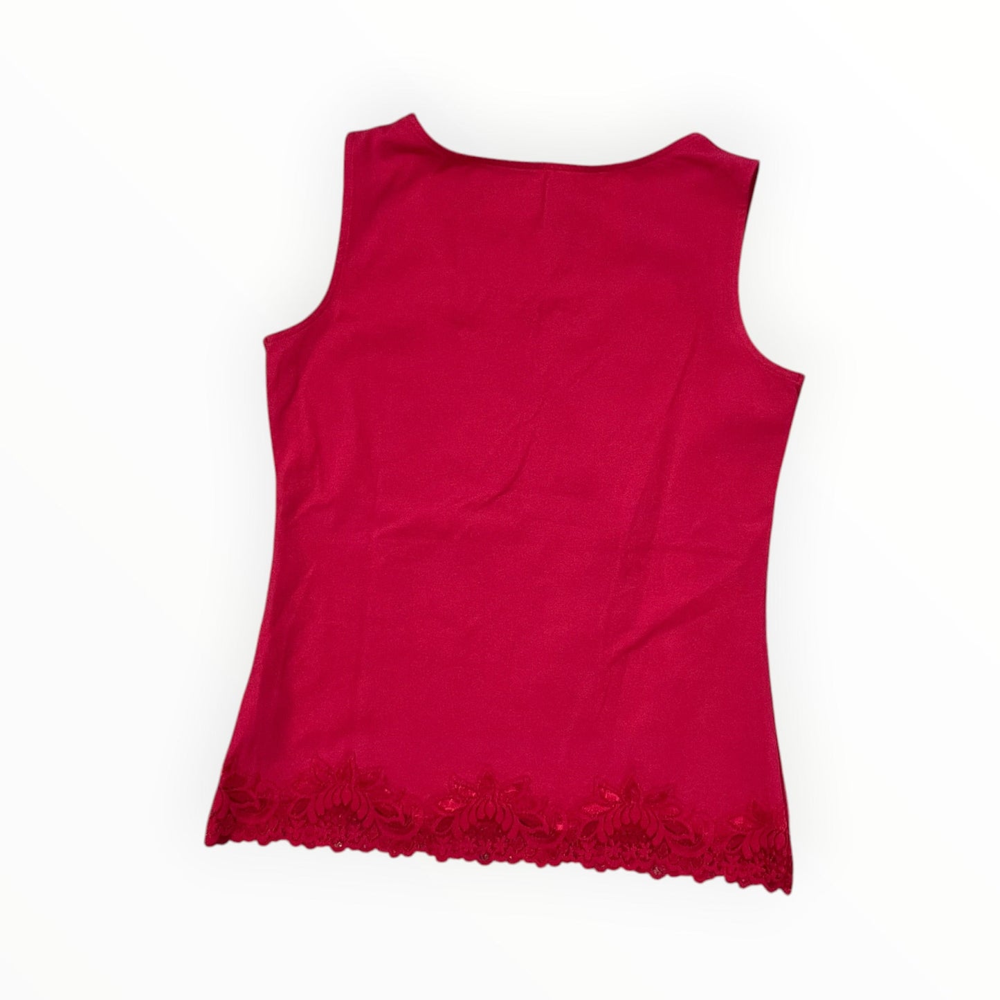 Tank Top By Coldwater Creek In Red, Size:Xs