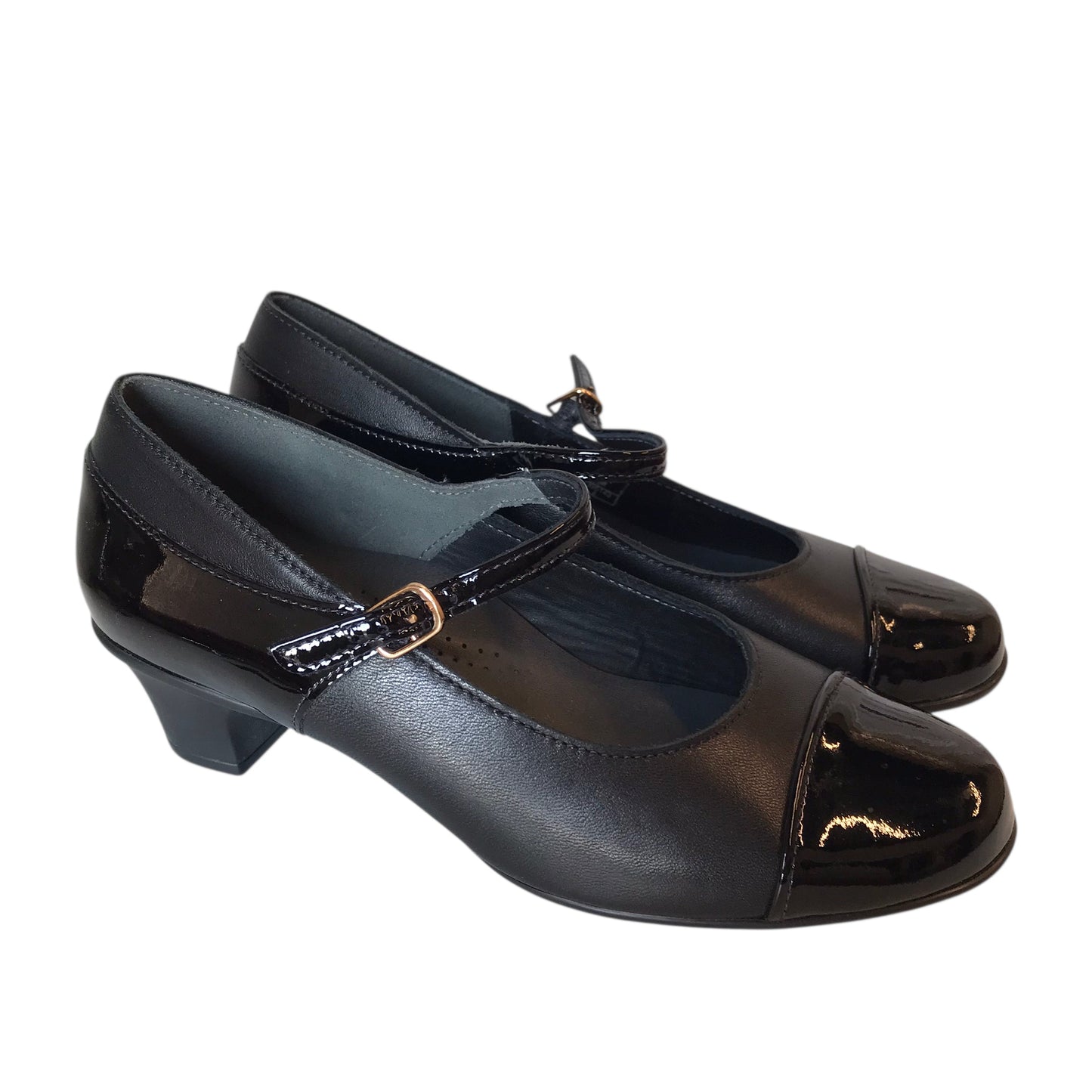 Shoes Heels Block By Sas In Black, Size:7.5