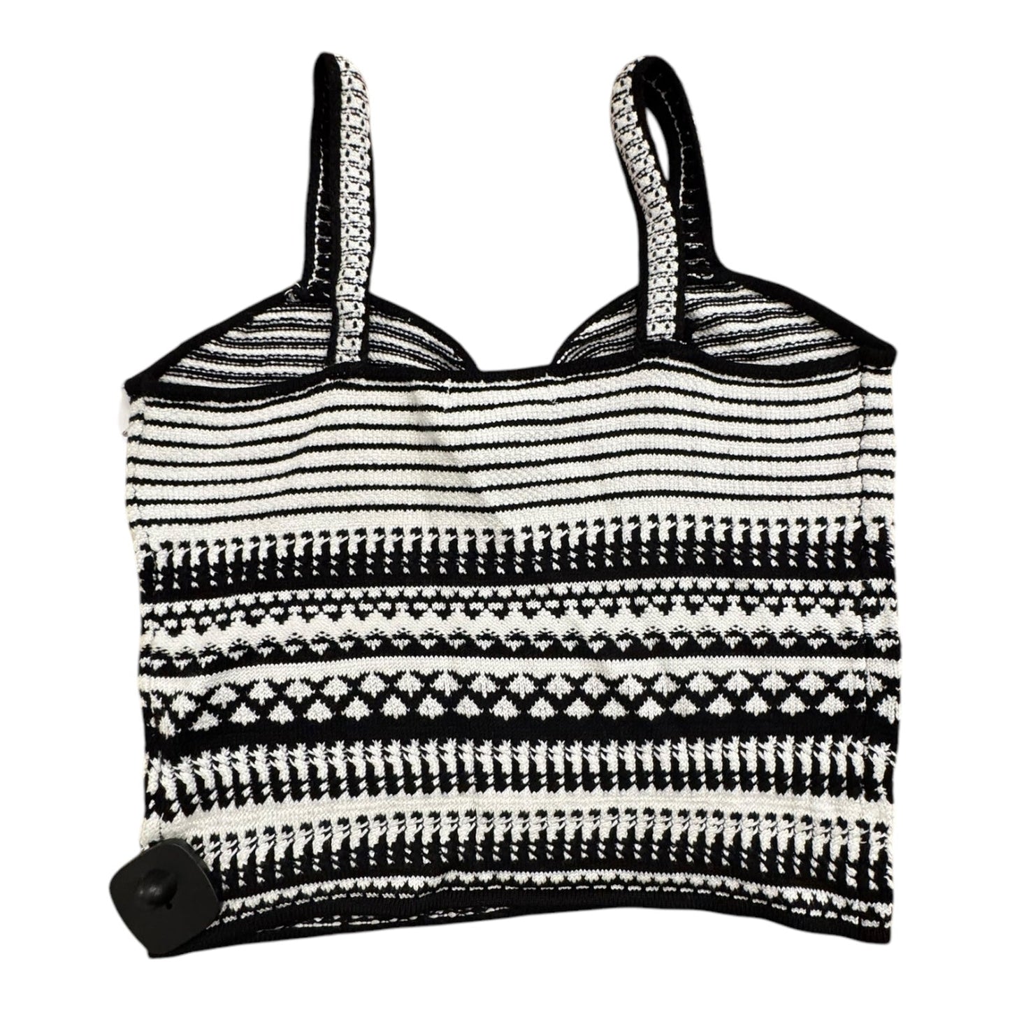 Top Sleeveless By Rachel Zoe In Black & White, Size:M
