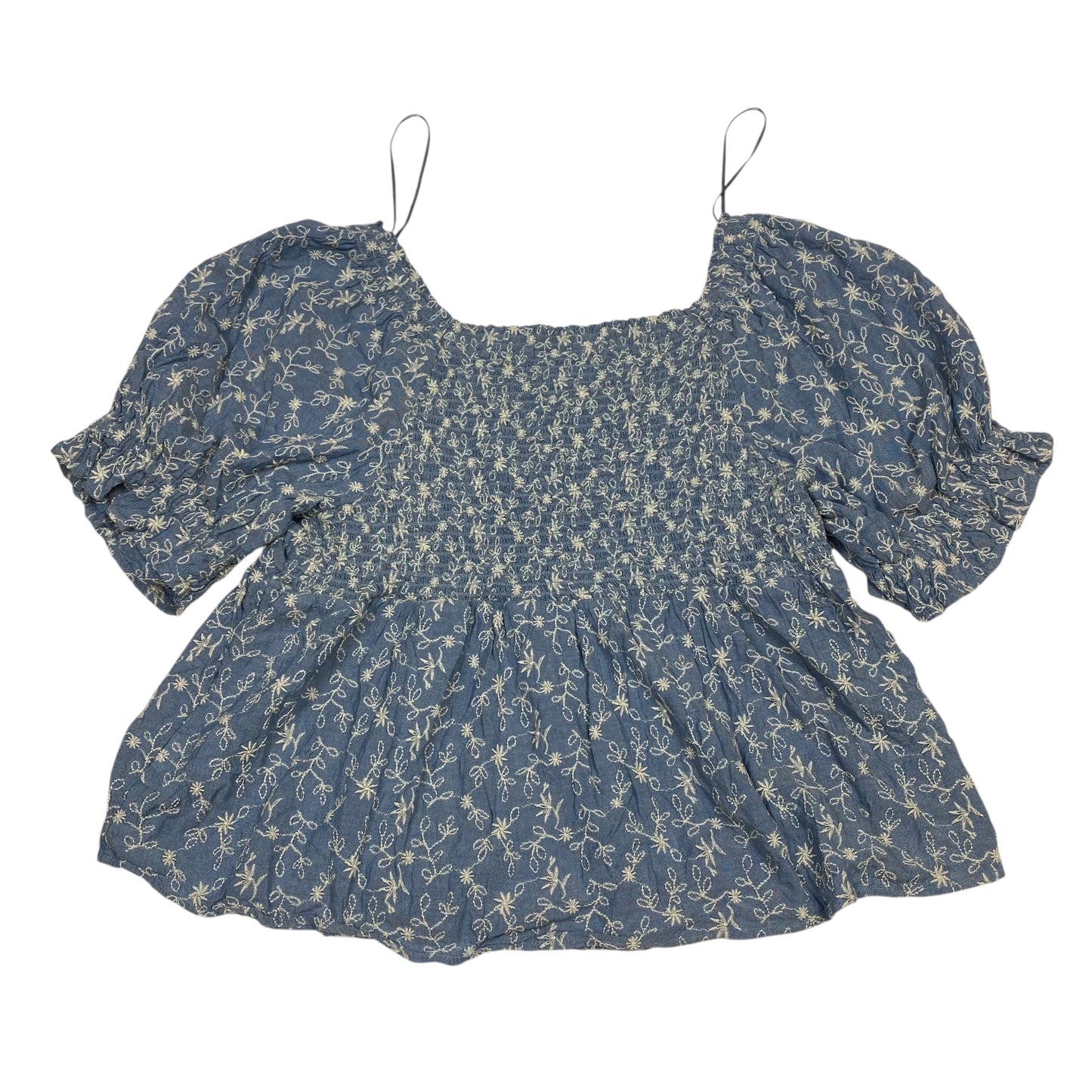 Top Ss By Old Navy In Blue & Cream, Size:Xl