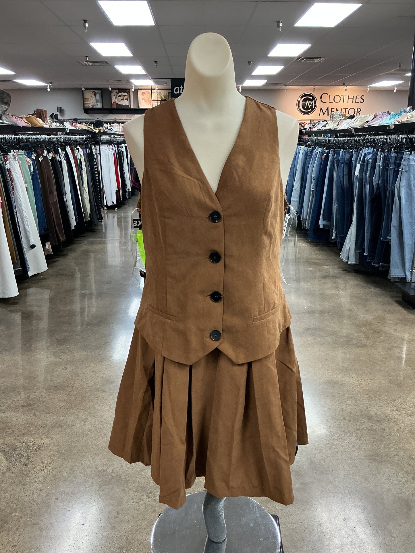 Dress Casual Short By Hyfve In Brown, Size:M