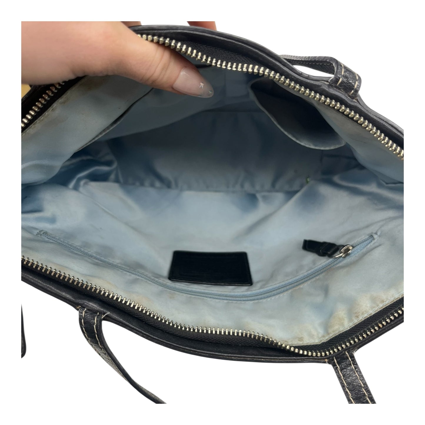 Handbag Designer By Coach In Black, Size:Medium