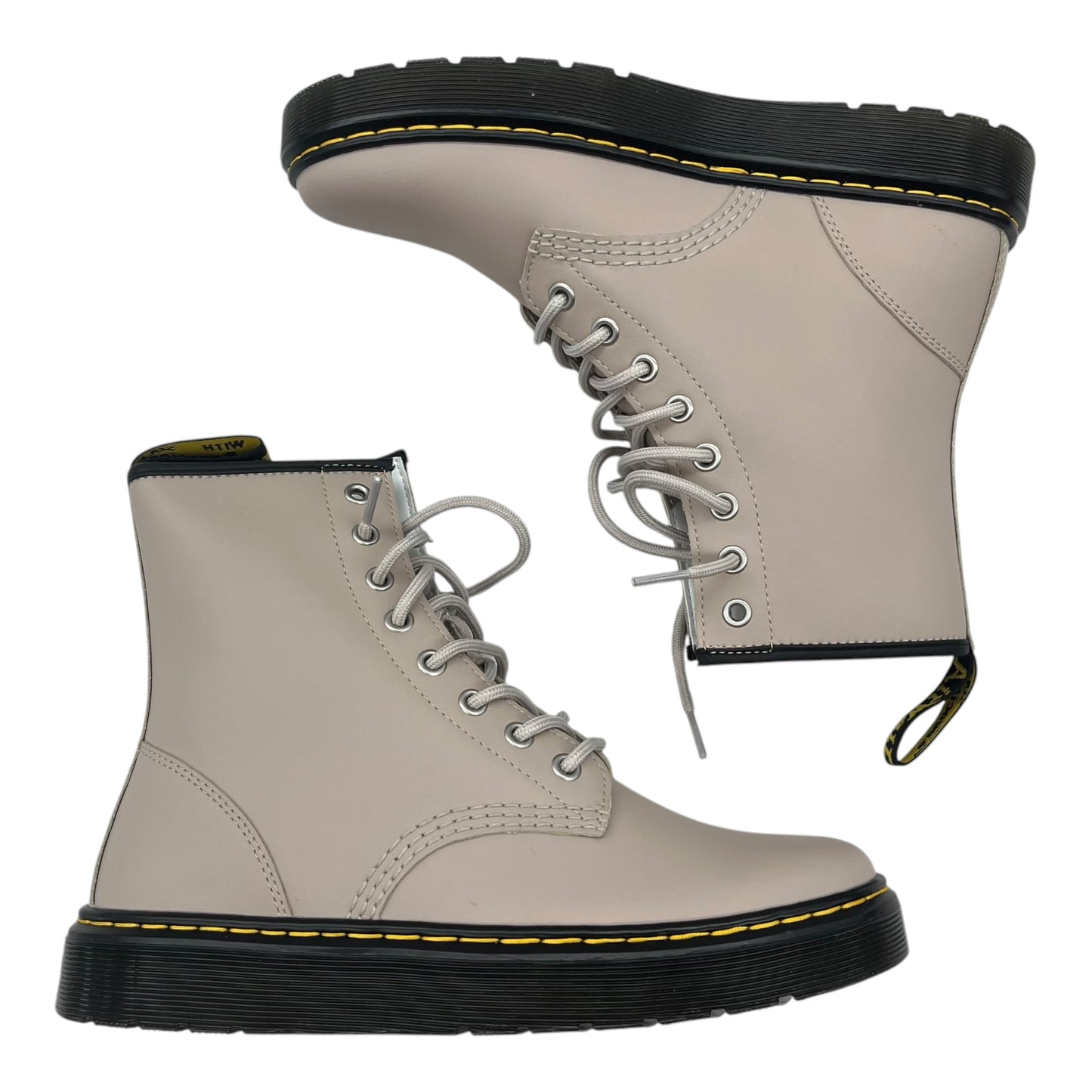 Boots Combat By Dr Martens In Tan, Size:8