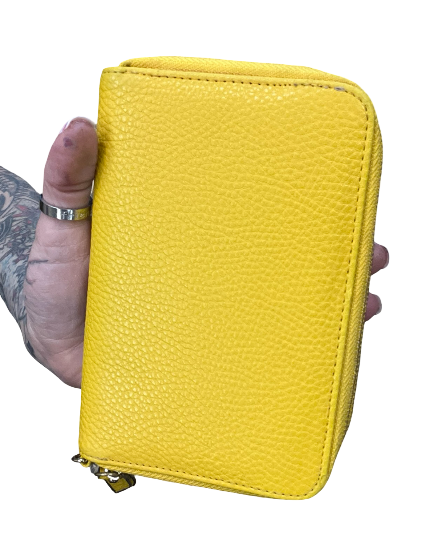 Wallet By Calvin Klein In Yellow, Size:Medium