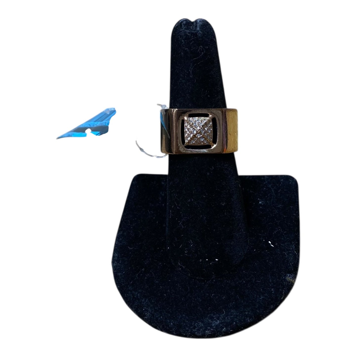 Ring Designer By Swarovski In Rose Gold, Size:8