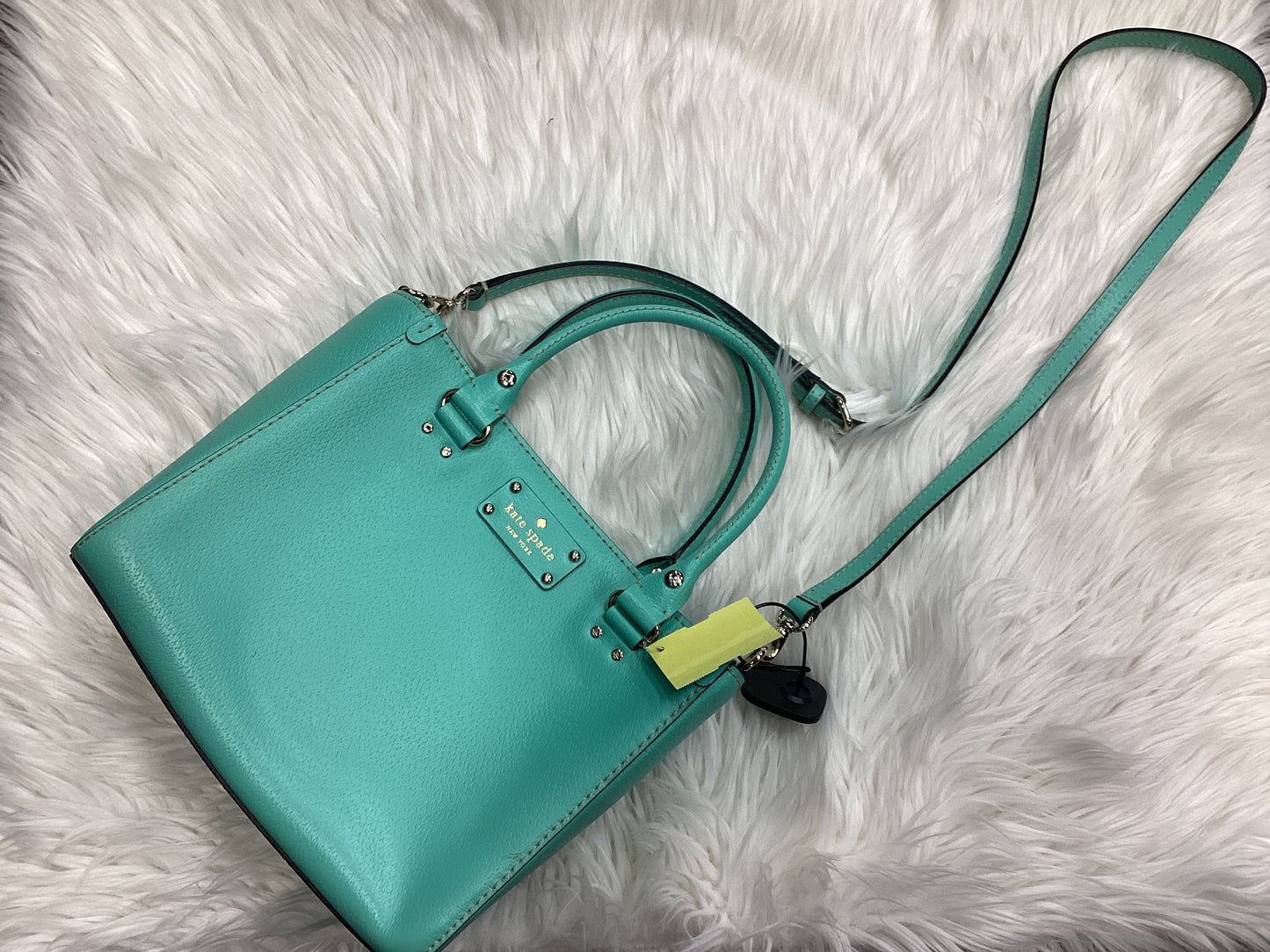 Handbag Designer By Kate Spade In Teal, Size:Medium