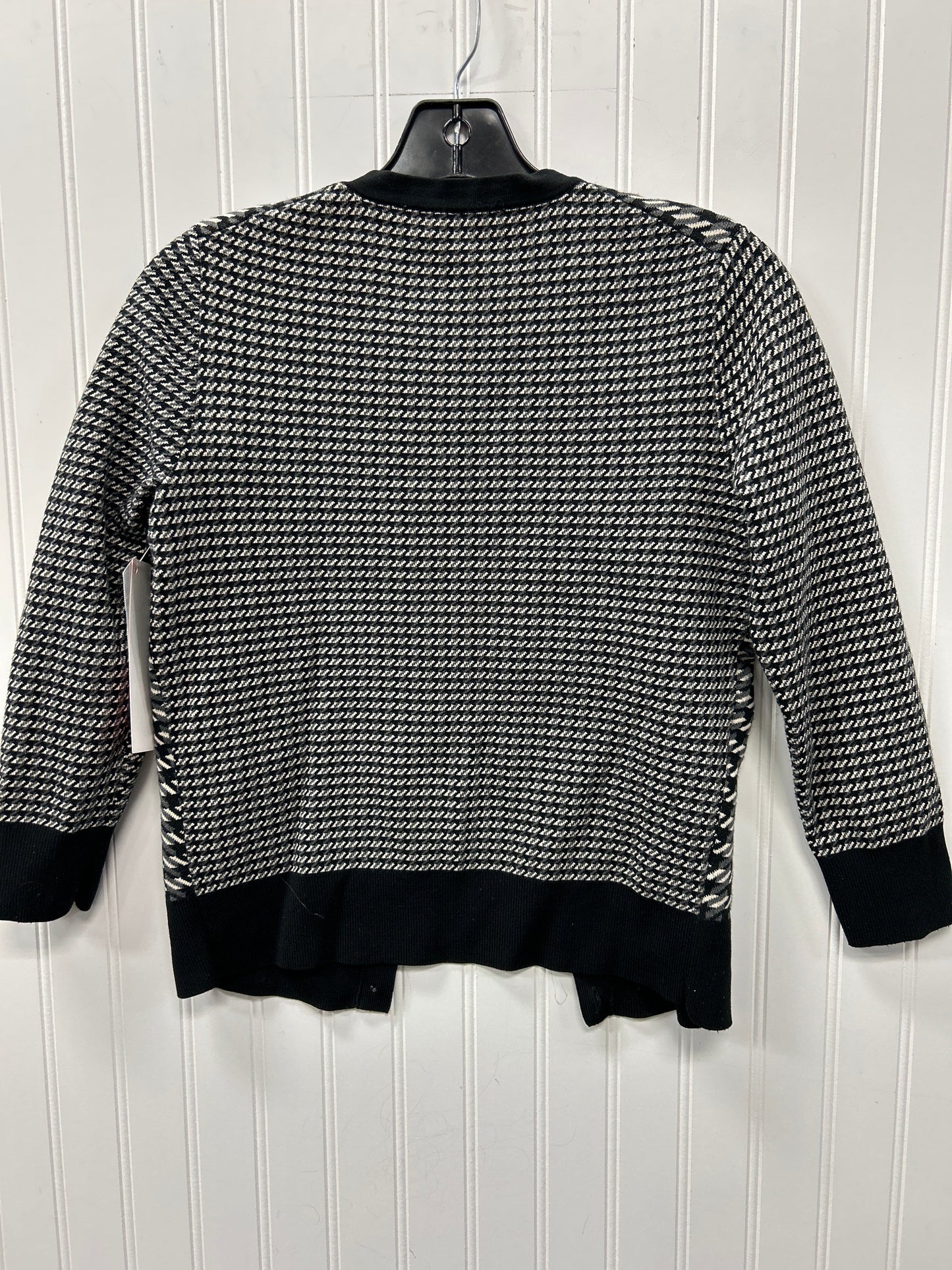 Cardigan By Ann Taylor In Black & White, Size:Xs