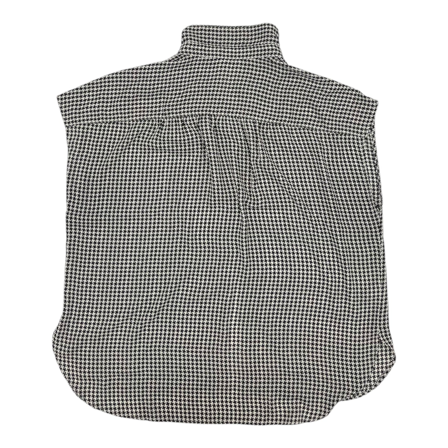 Blouse Ss By Loft In Black & White, Size:Xl