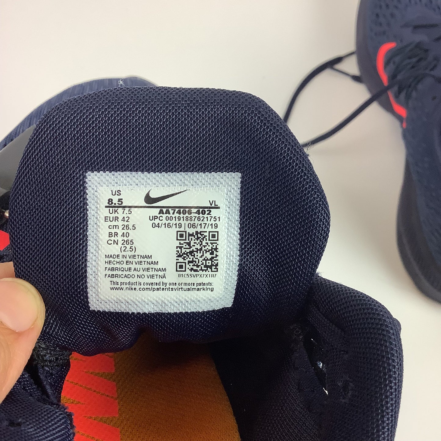 Shoes Athletic By Nike In Navy, Size: 8.5