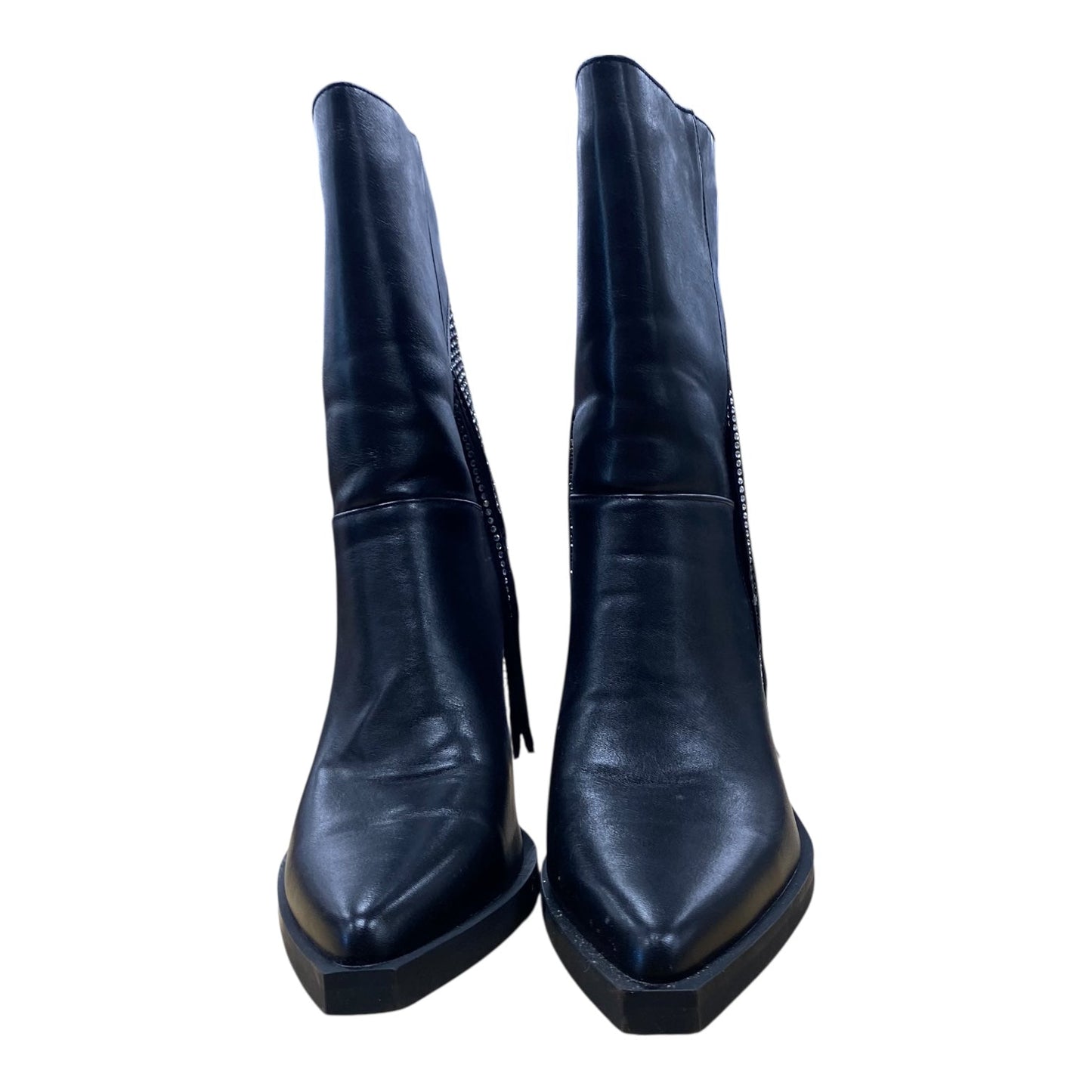 Boots Mid-Calf Heels By Simmi London In Black, Size:9