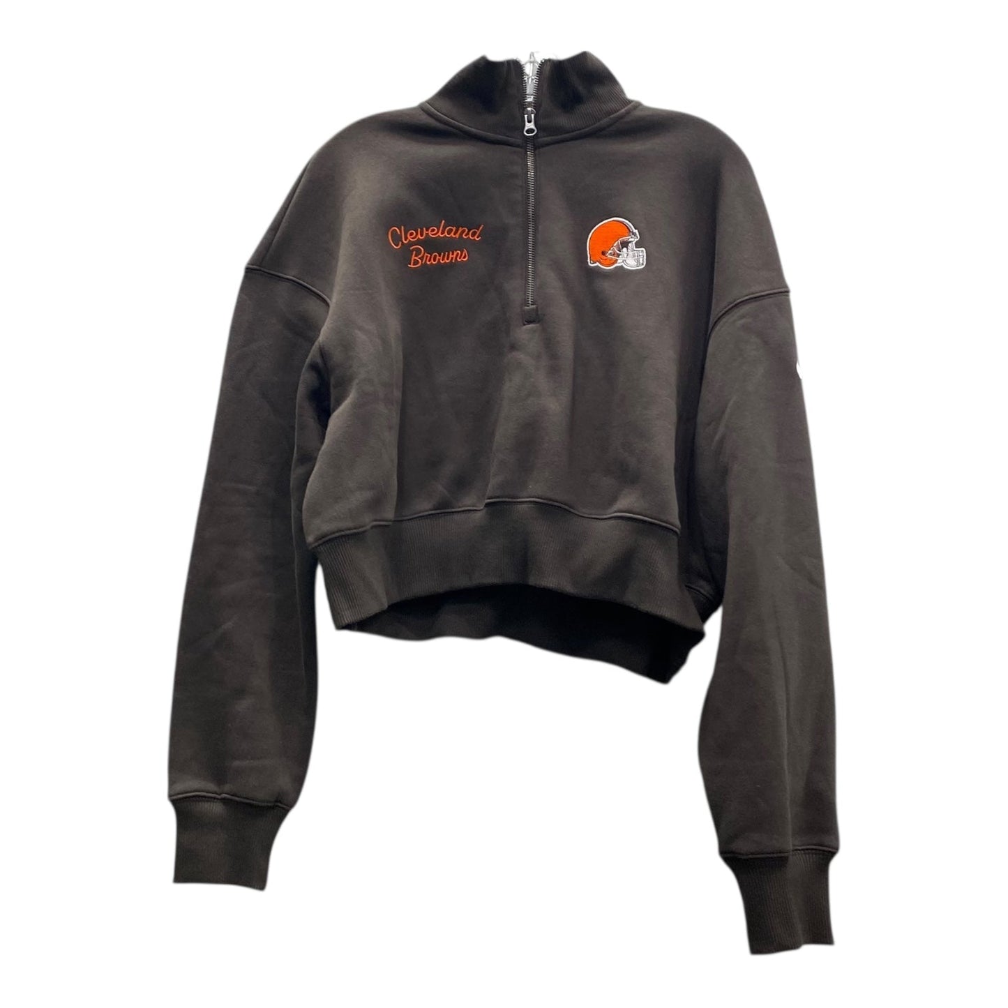 Athletic Sweatshirt Crewneck By Nike In Brown, Size:M