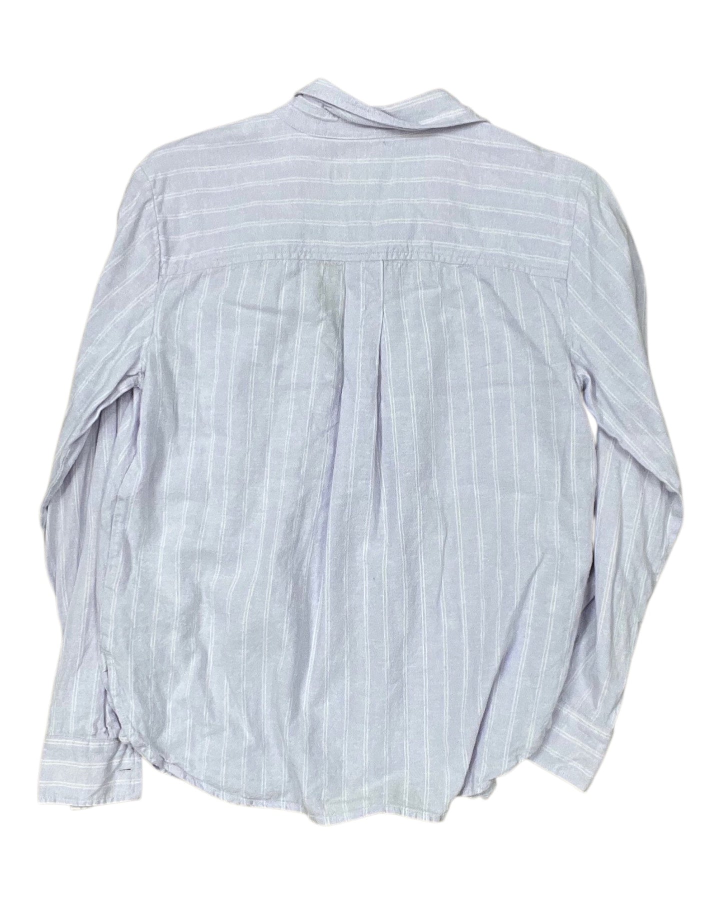Blouse Ls By Loft In Purple, Size:S