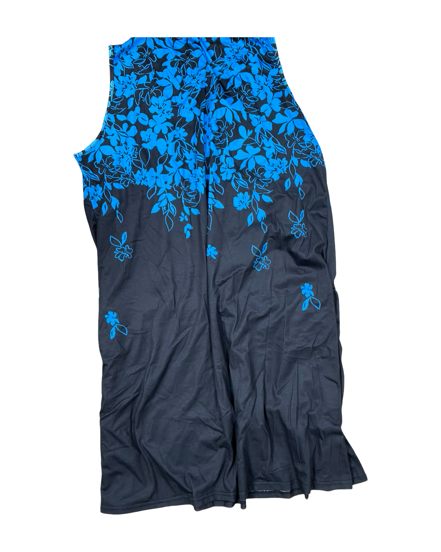 Dress Casual Midi By Clothes Mentor In Black & Blue, Size:2X