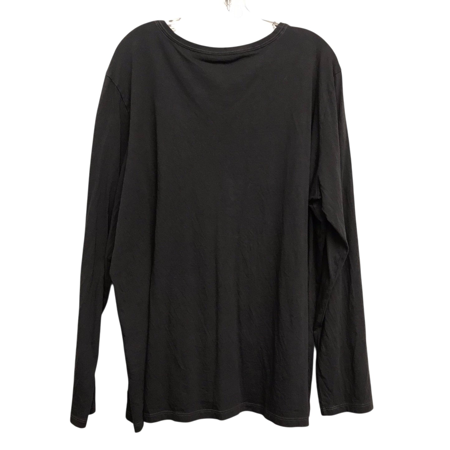 Top Ls Basic By Life Is Good In Grey, Size:1X