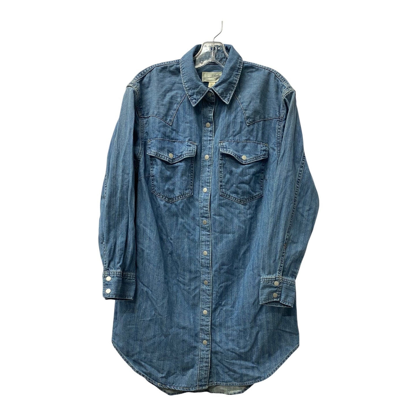 Dress Casual Short By Universal Thread In Blue Denim, Size:Xs