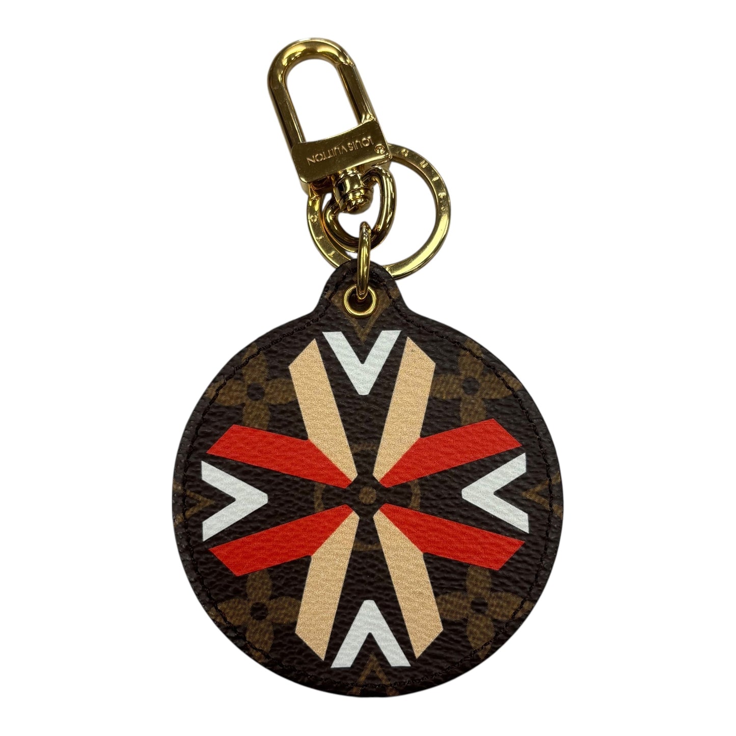 Key Chain Luxury Designer By Louis Vuitton In Brown & Red