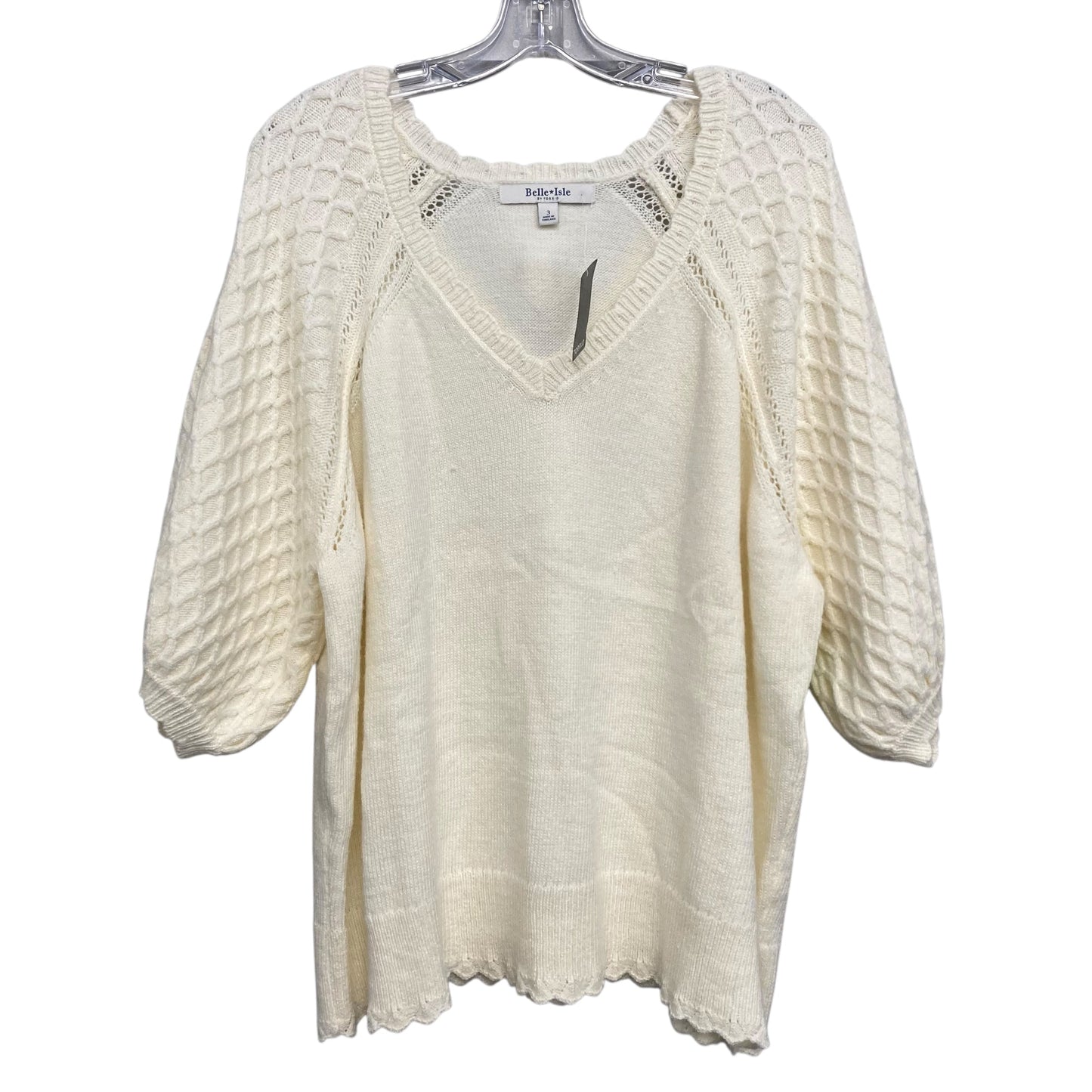 Sweater Ss By Torrid In Cream, Size:3X