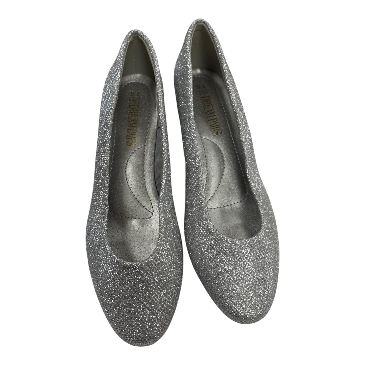Shoes Flats By Cme In Silver, Size:7.5