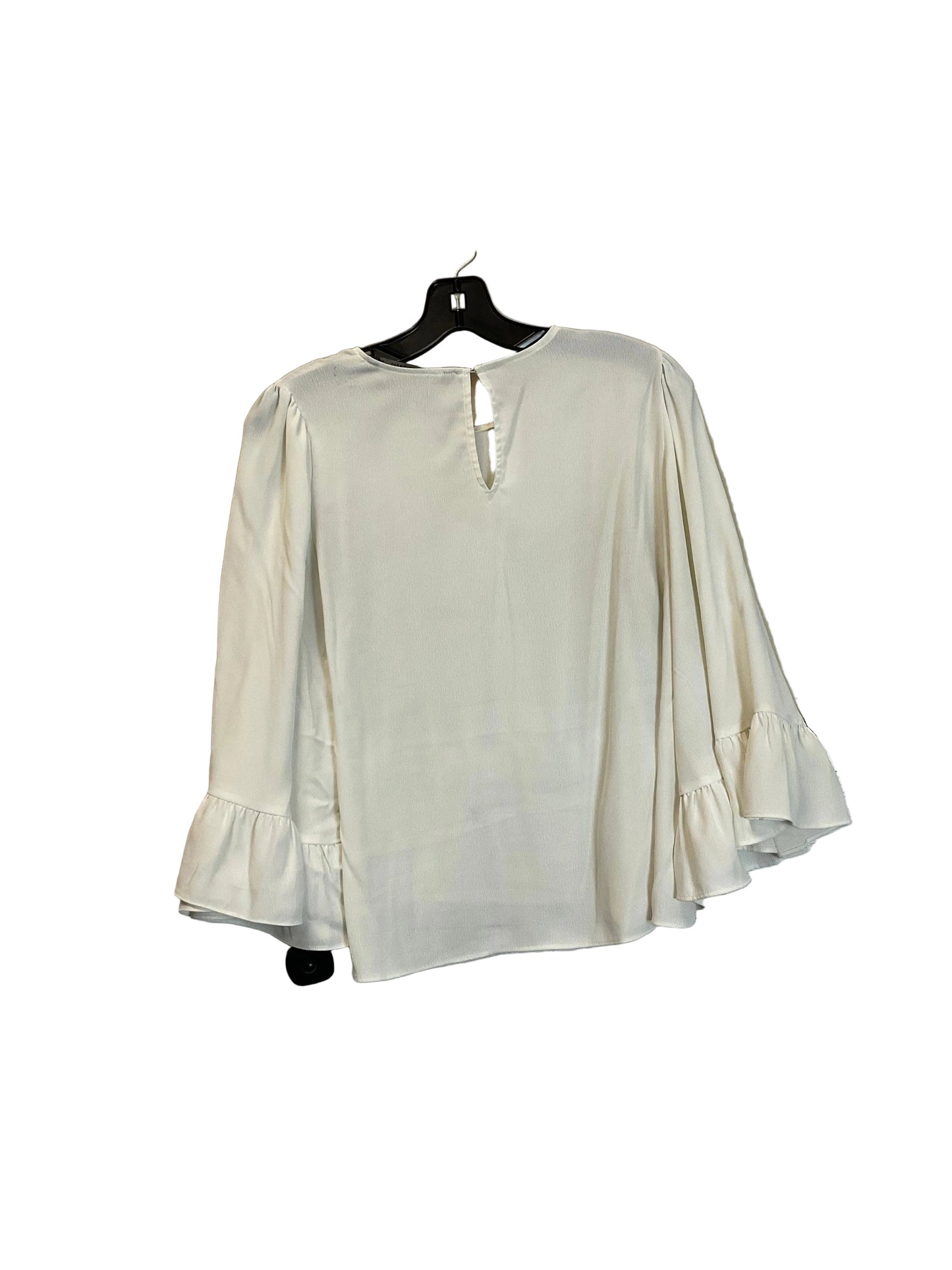 Top Long Sleeve Basic By Zara Basic In White, Size: M