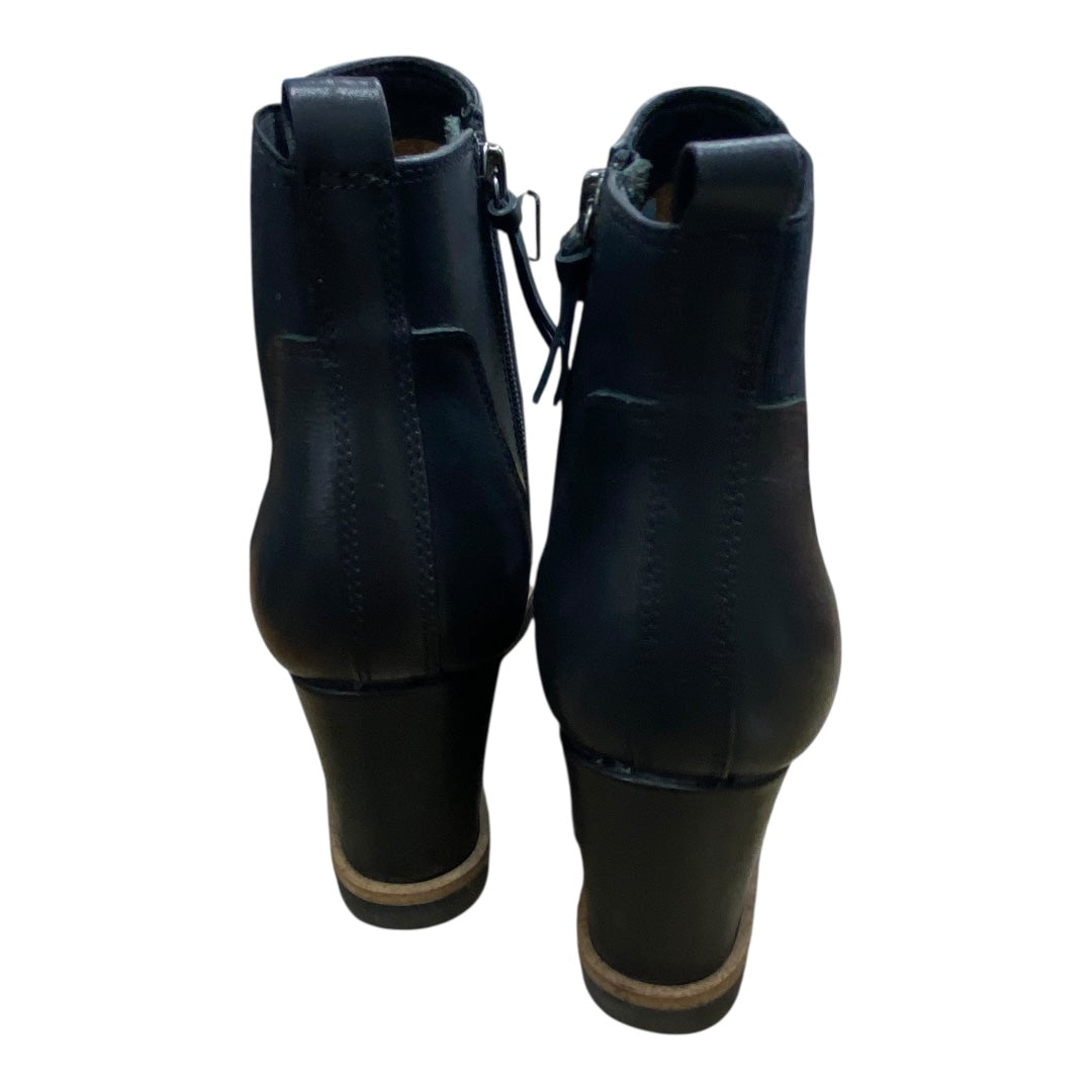Boots Ankle Heels By Sofft In Black, Size:7.5