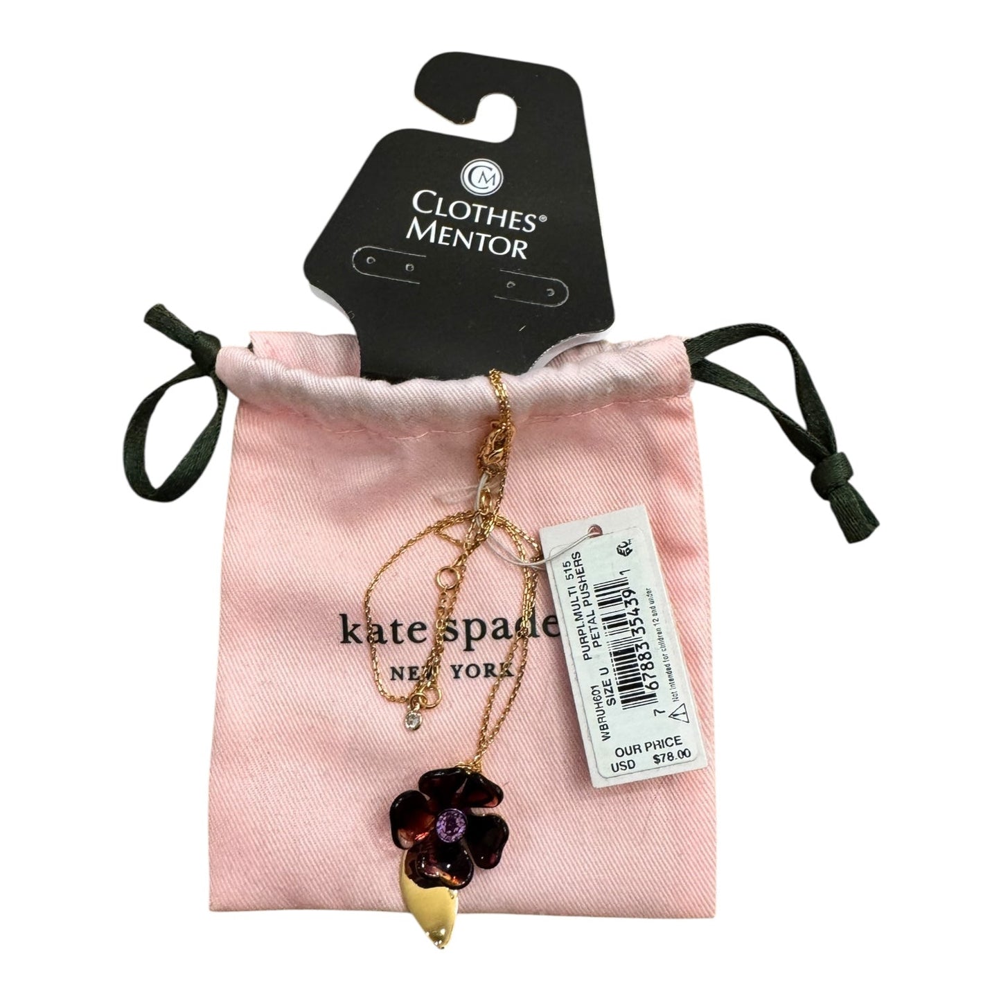 Necklace Designer By Kate Spade In Purple
