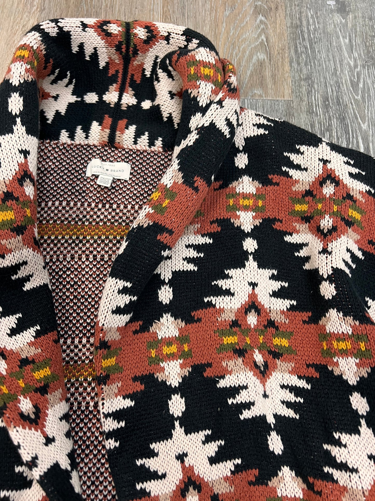 Sweater Cardigan By Lucky Brand Size: 2x