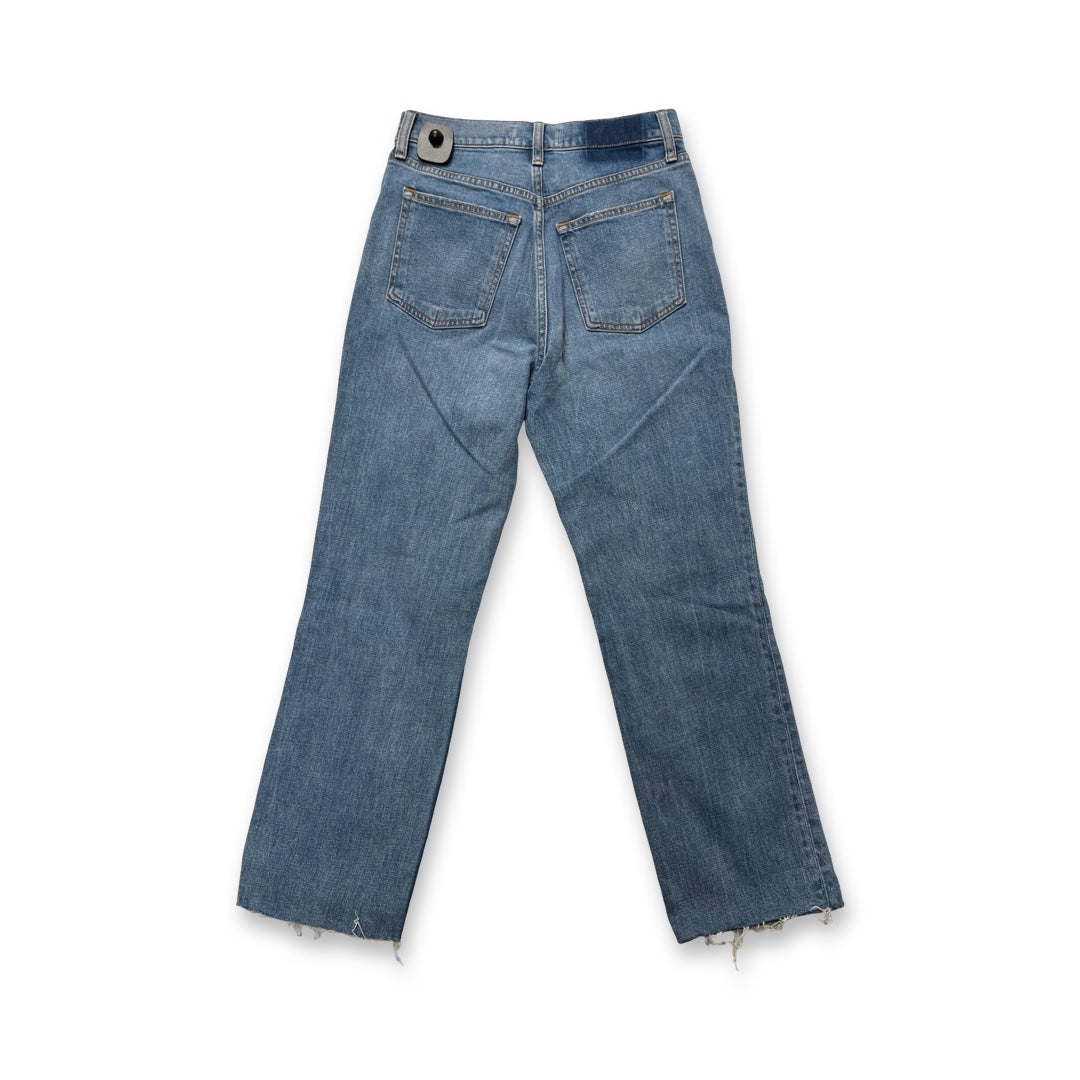 Jeans Straight By Abercrombie And Fitch In Blue Denim, Size:2