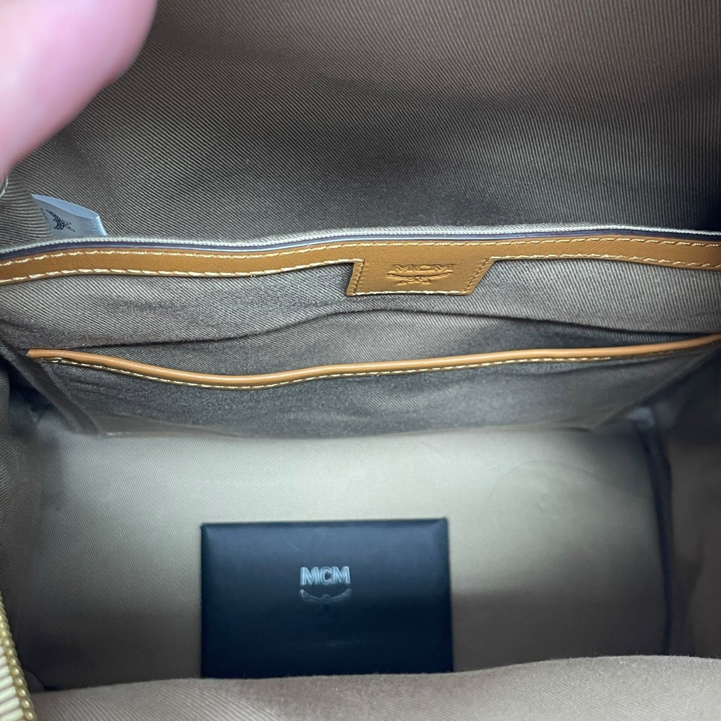 Backpack Luxury Designer By MCM, Size: Large