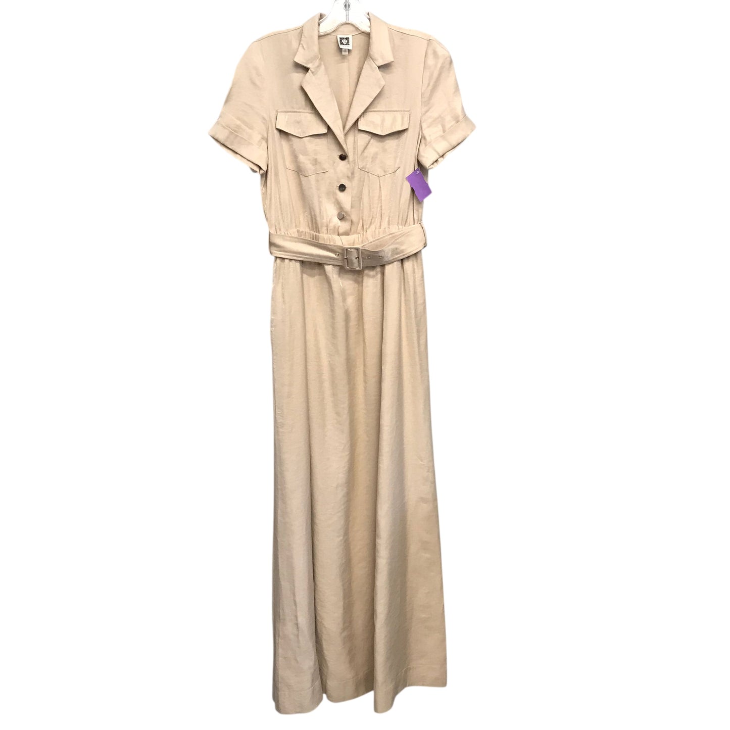 Dress Casual Maxi By Anne Klein In Tan, Size:S