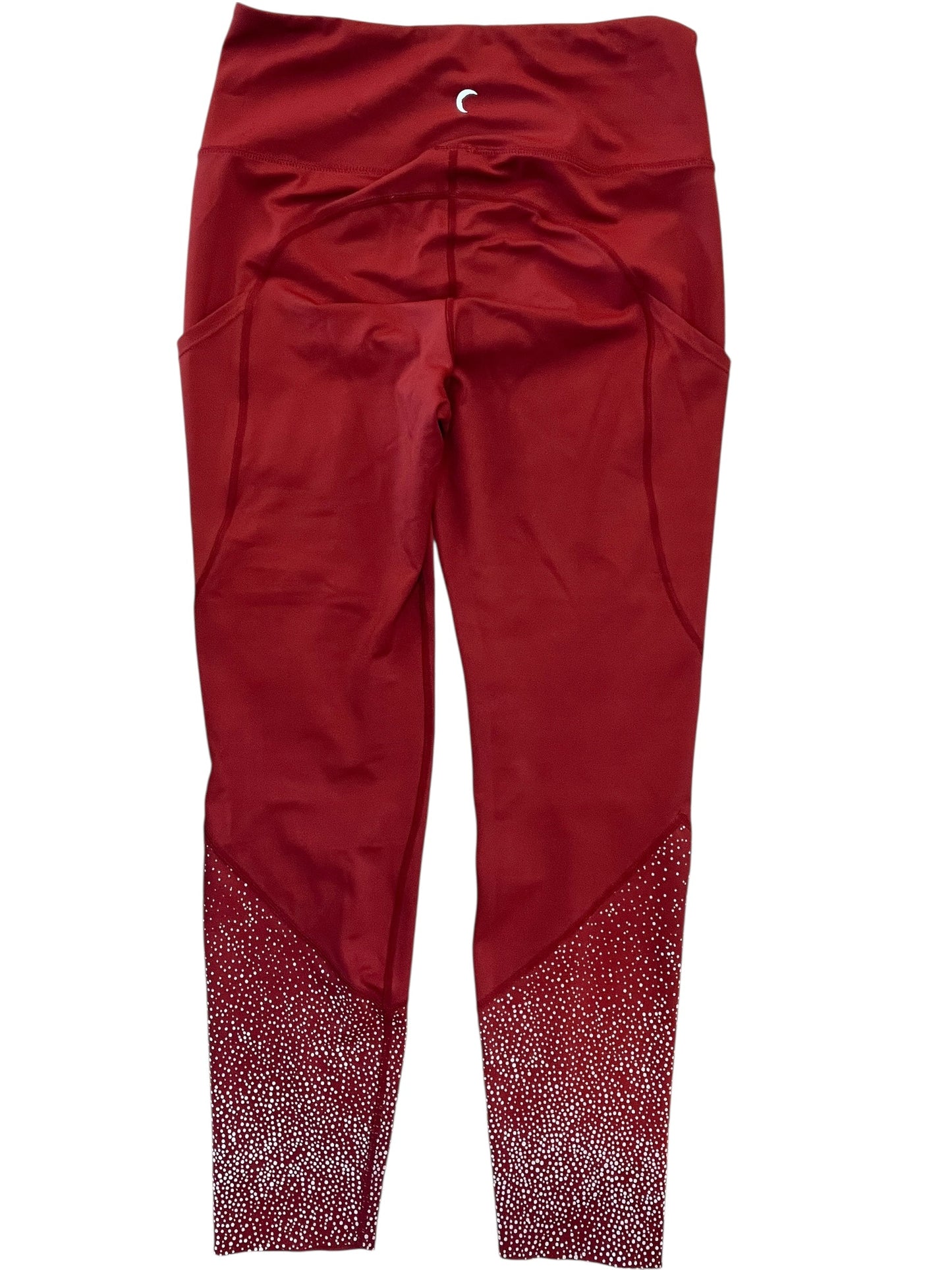 Athletic Leggings By Zyia In Red, Size:M