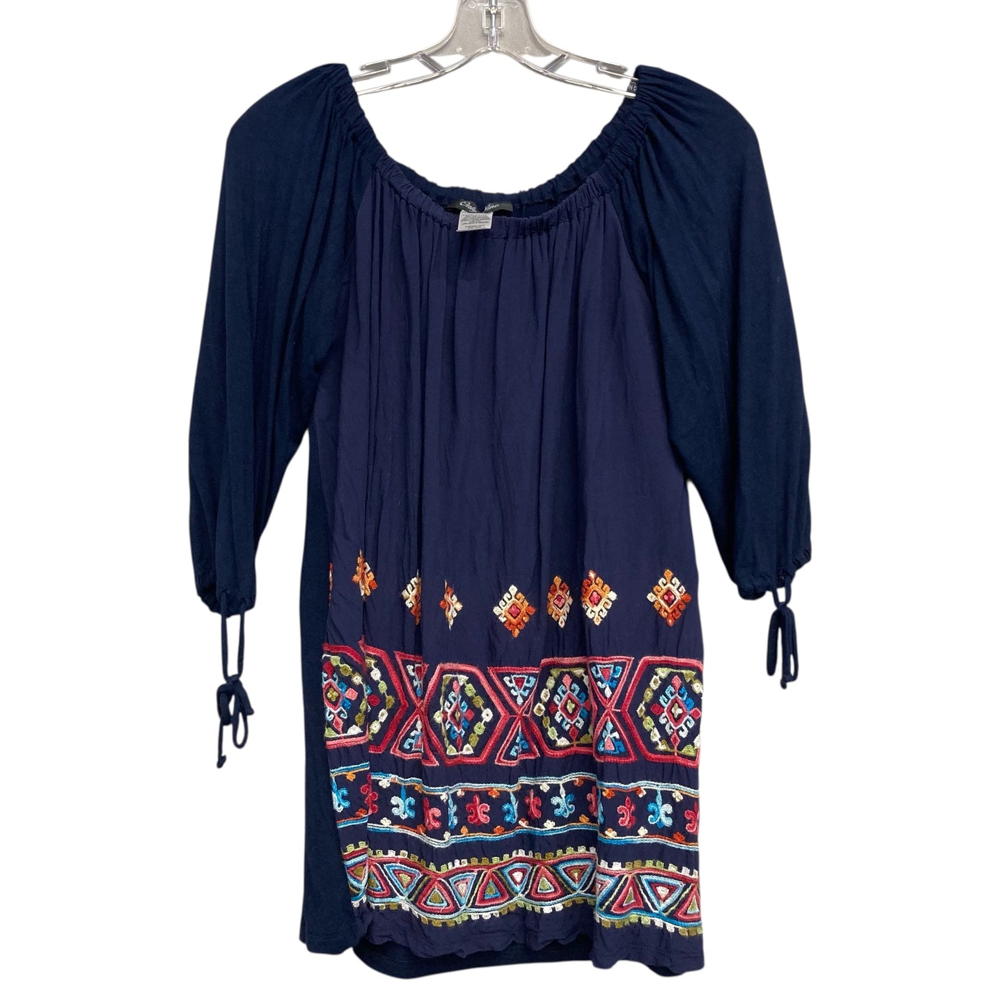 Top Ls By Only Nine In Navy, Size:Xl
