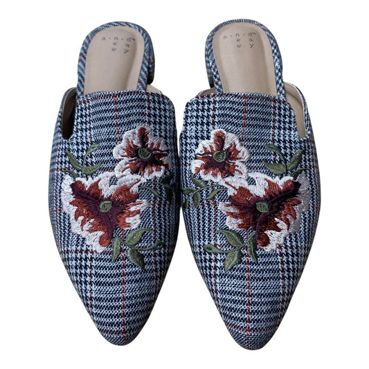 Shoes Flats By A New Day In Black & Red, Size:7