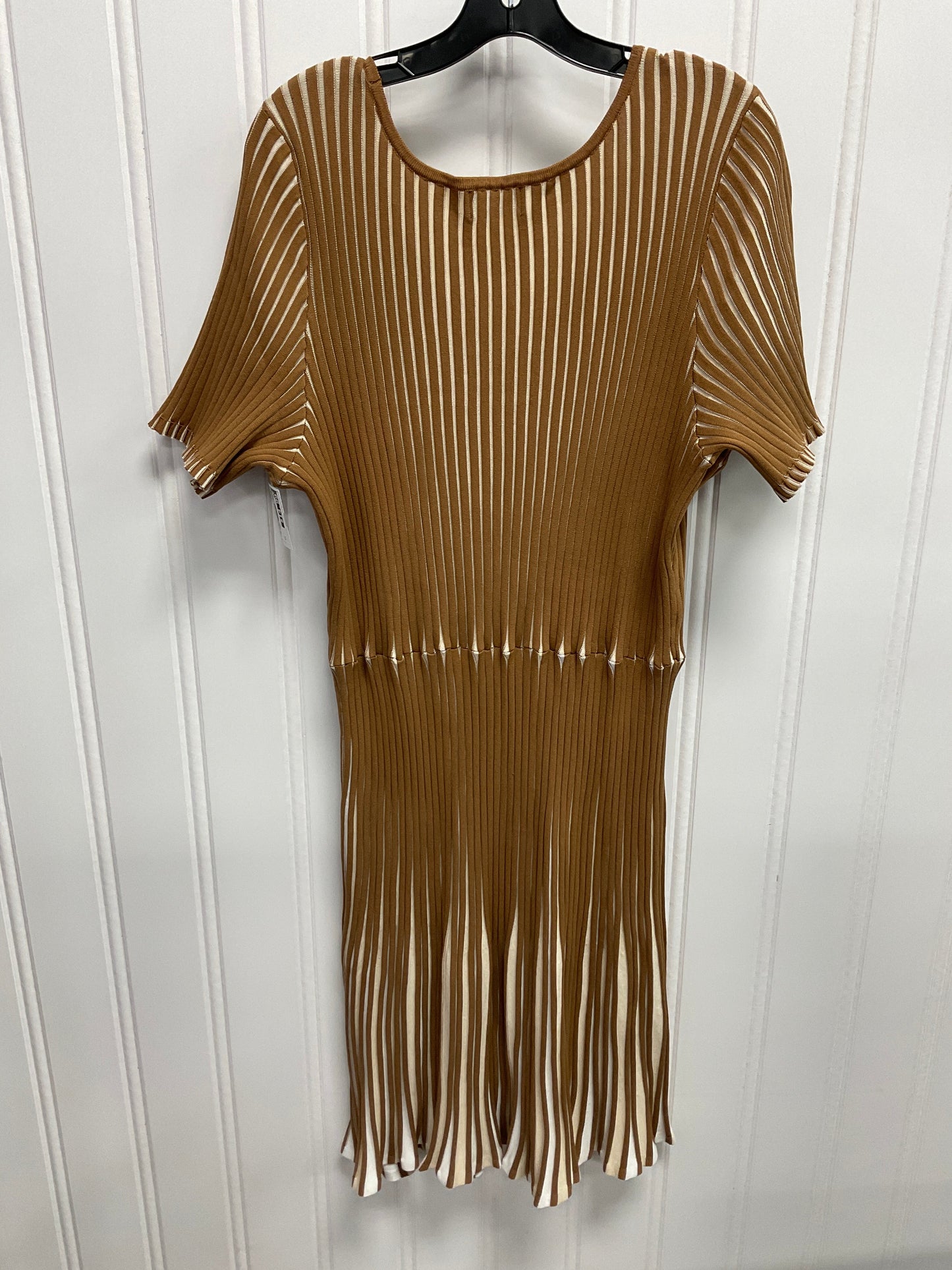 Dress Casual Midi By Lane Bryant In Tan, Size:4X