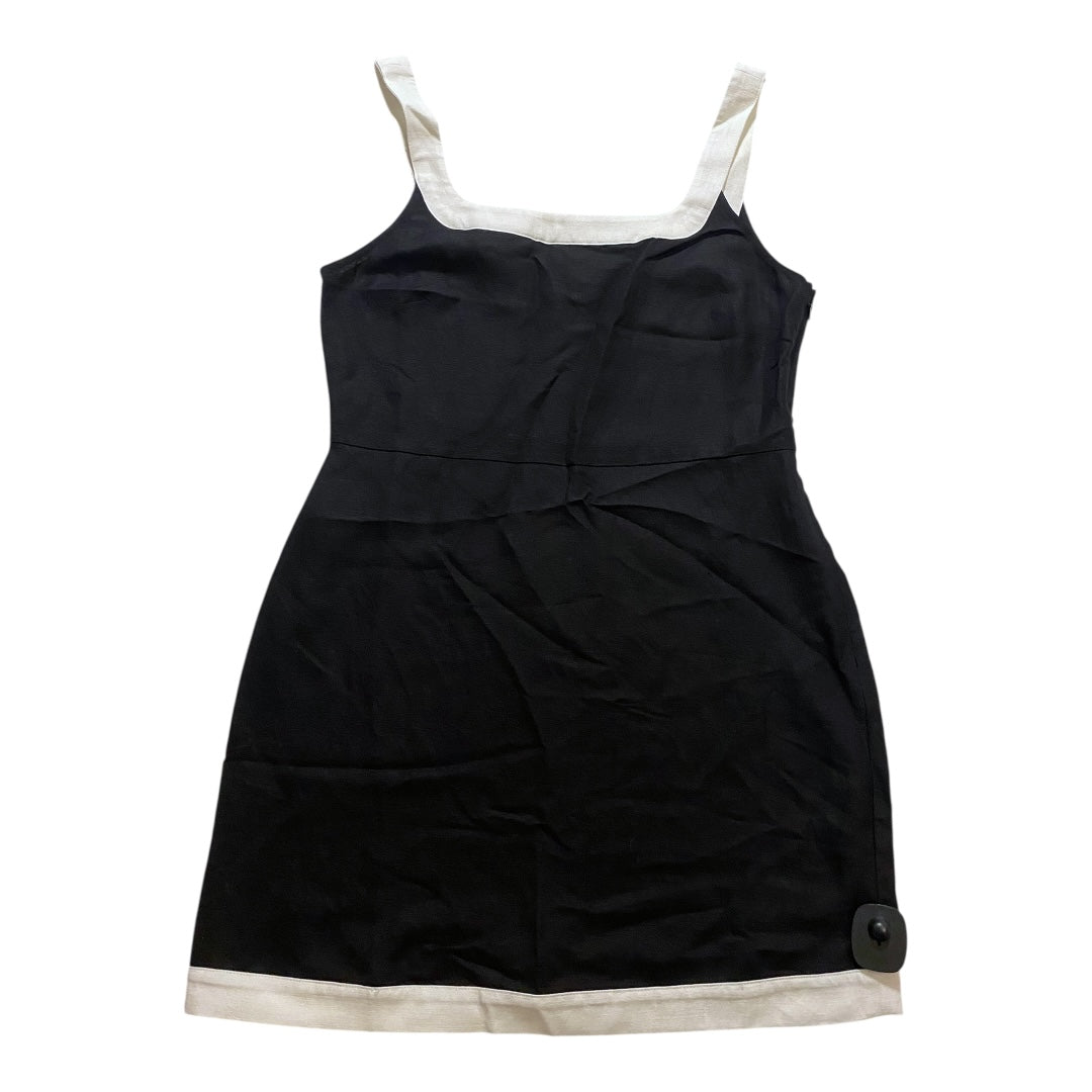 Dress Casual Midi By Loft In Blue & White, Size:8