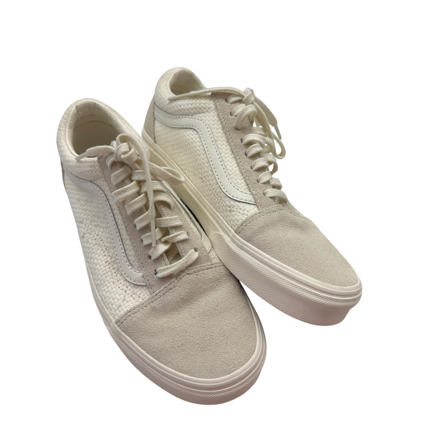 Shoes Sneakers By Vans In Cream, Size:8.5