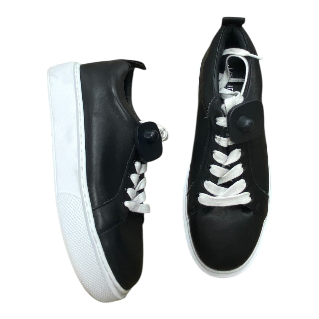 Shoes Sneakers By J Slides In Black & White, Size:9